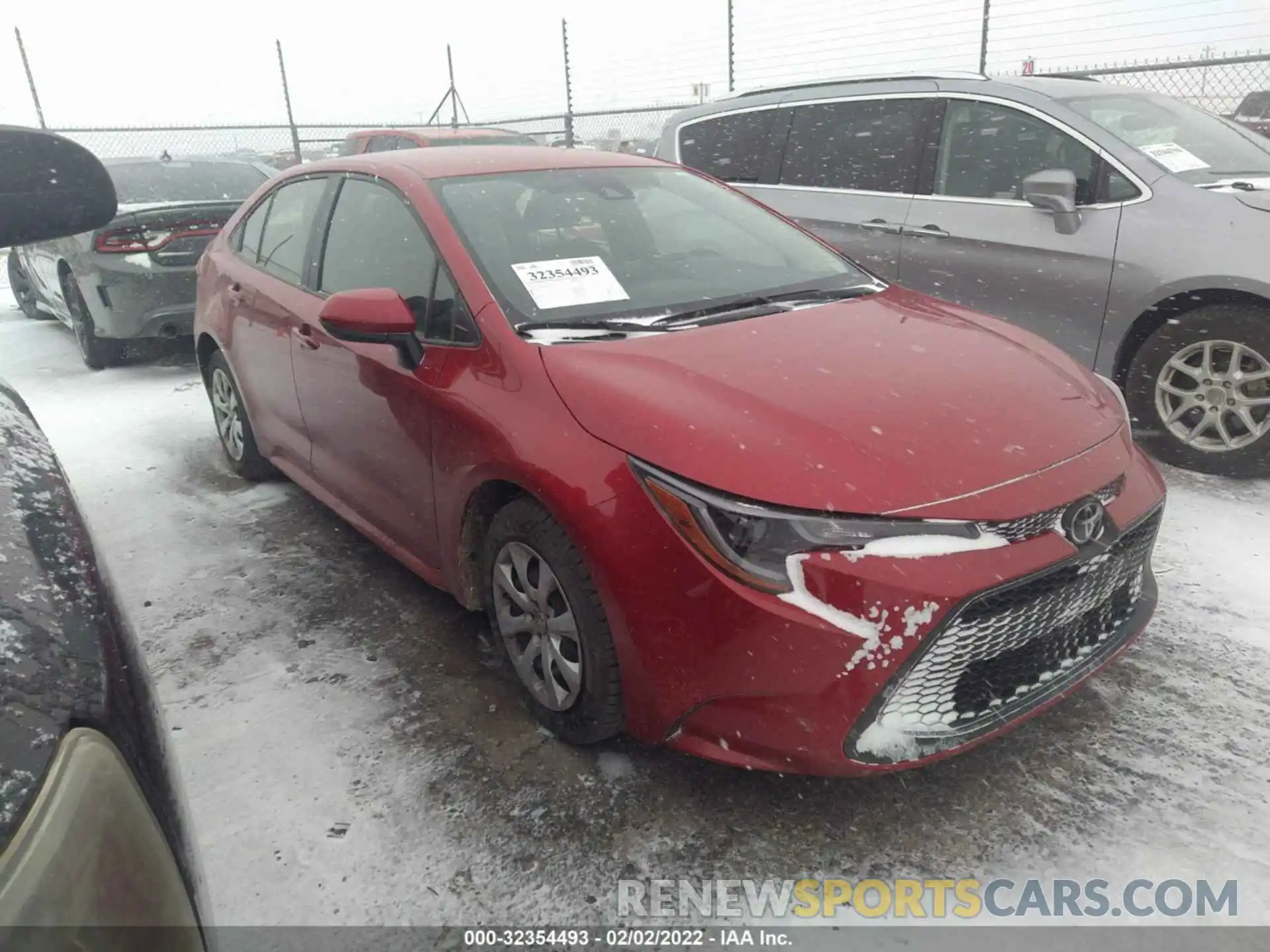 1 Photograph of a damaged car JTDEPRAE9LJ096273 TOYOTA COROLLA 2020