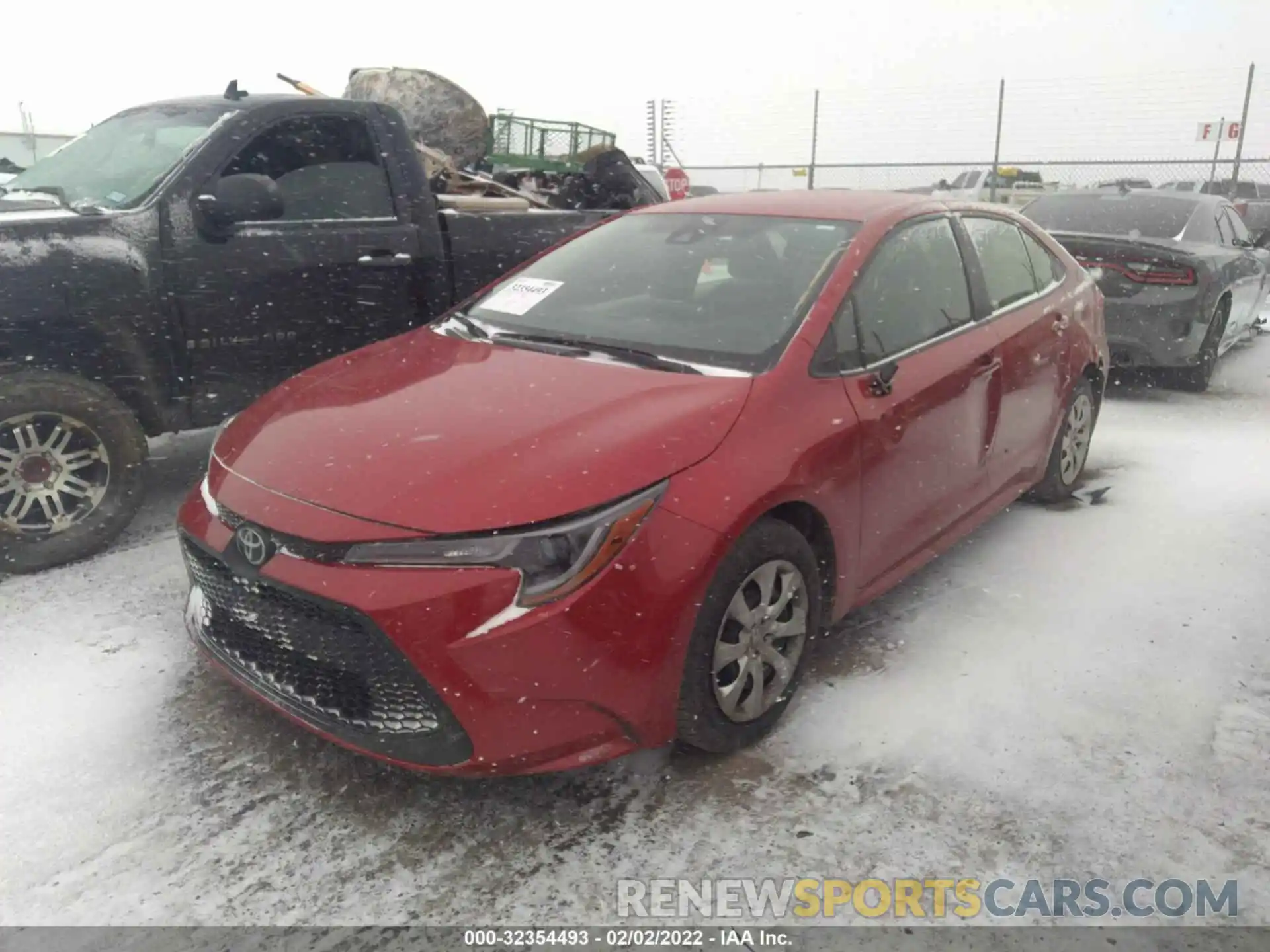 2 Photograph of a damaged car JTDEPRAE9LJ096273 TOYOTA COROLLA 2020