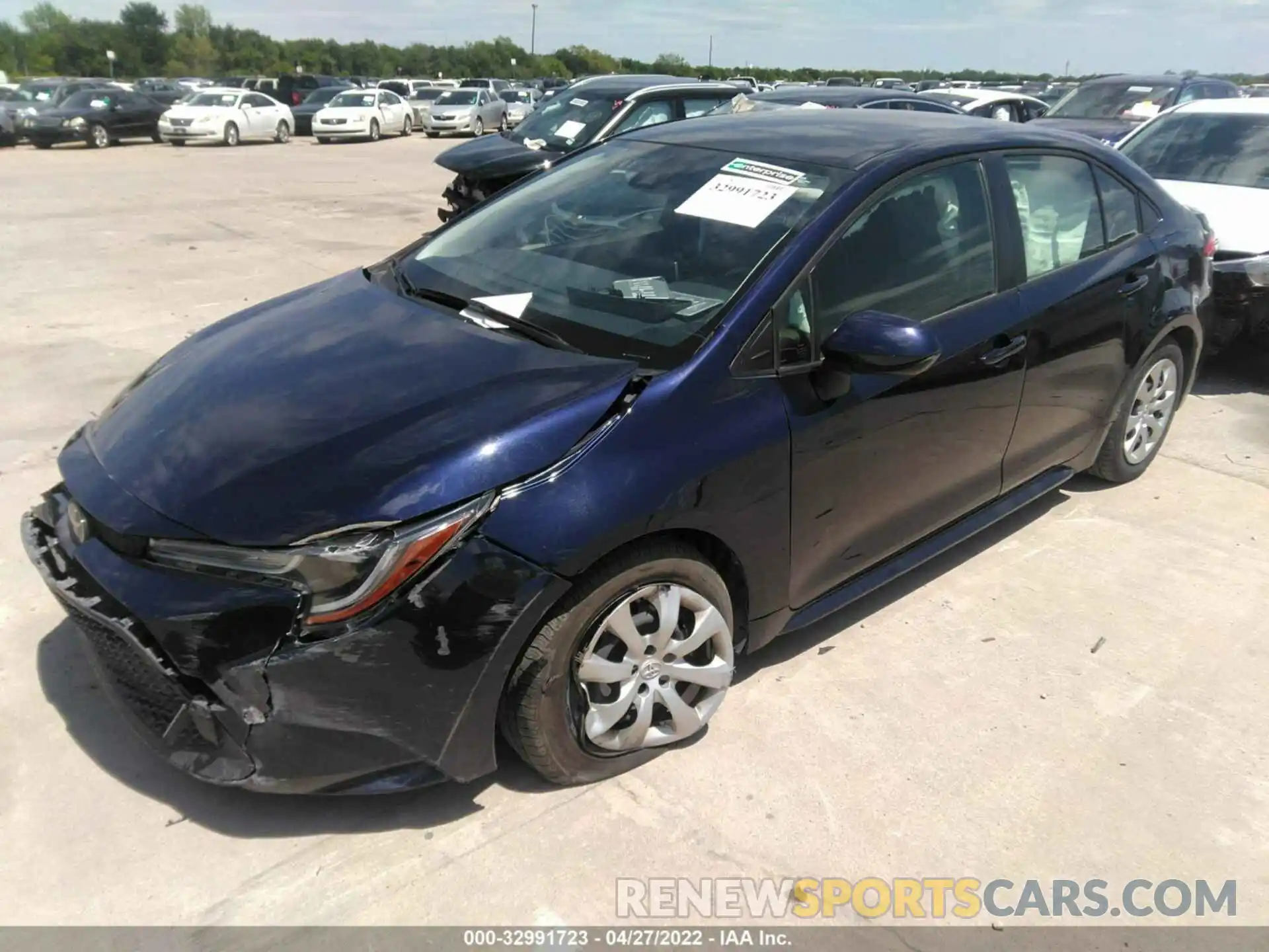 2 Photograph of a damaged car JTDEPRAE9LJ096595 TOYOTA COROLLA 2020