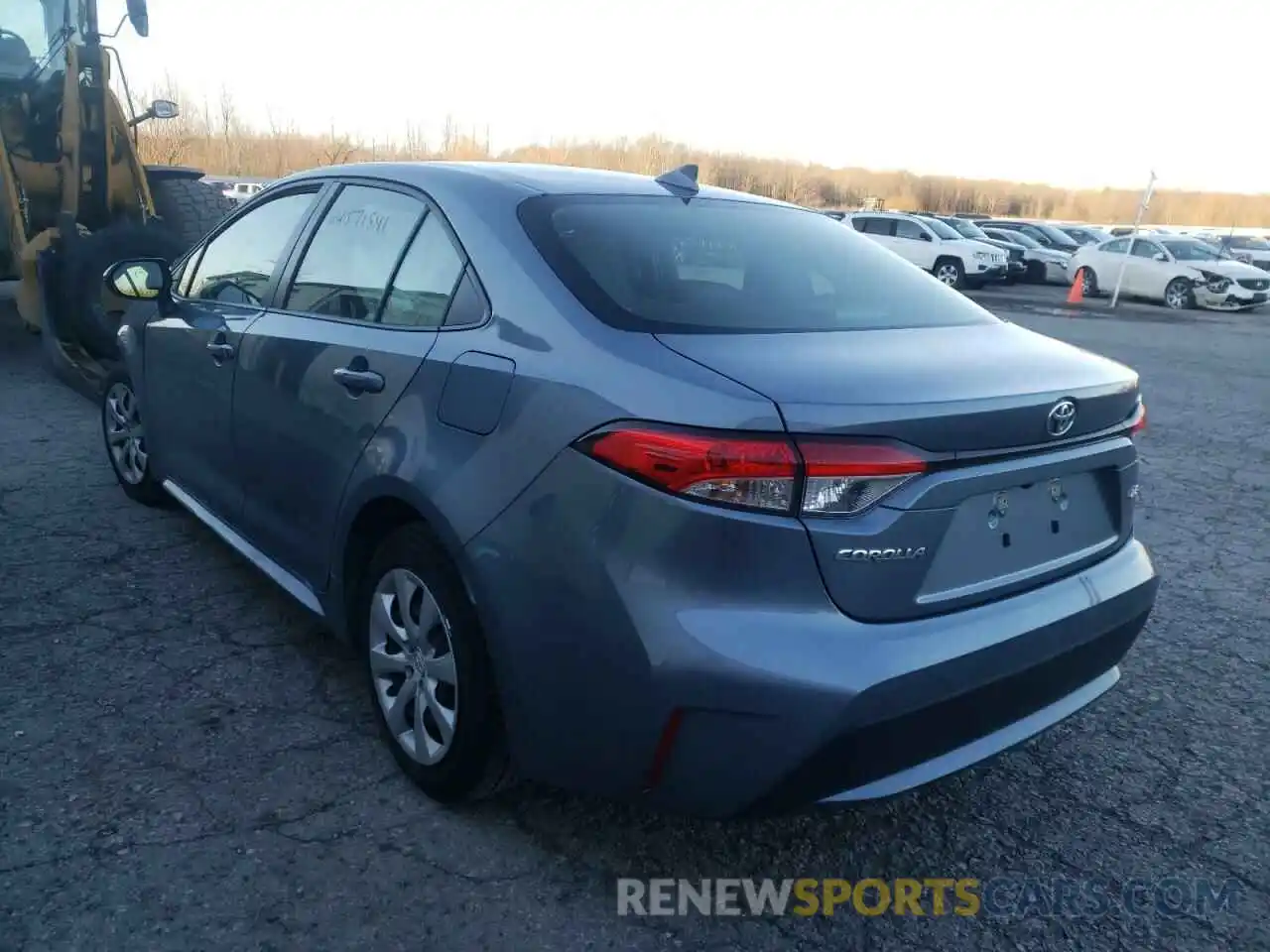 3 Photograph of a damaged car JTDEPRAE9LJ096676 TOYOTA COROLLA 2020