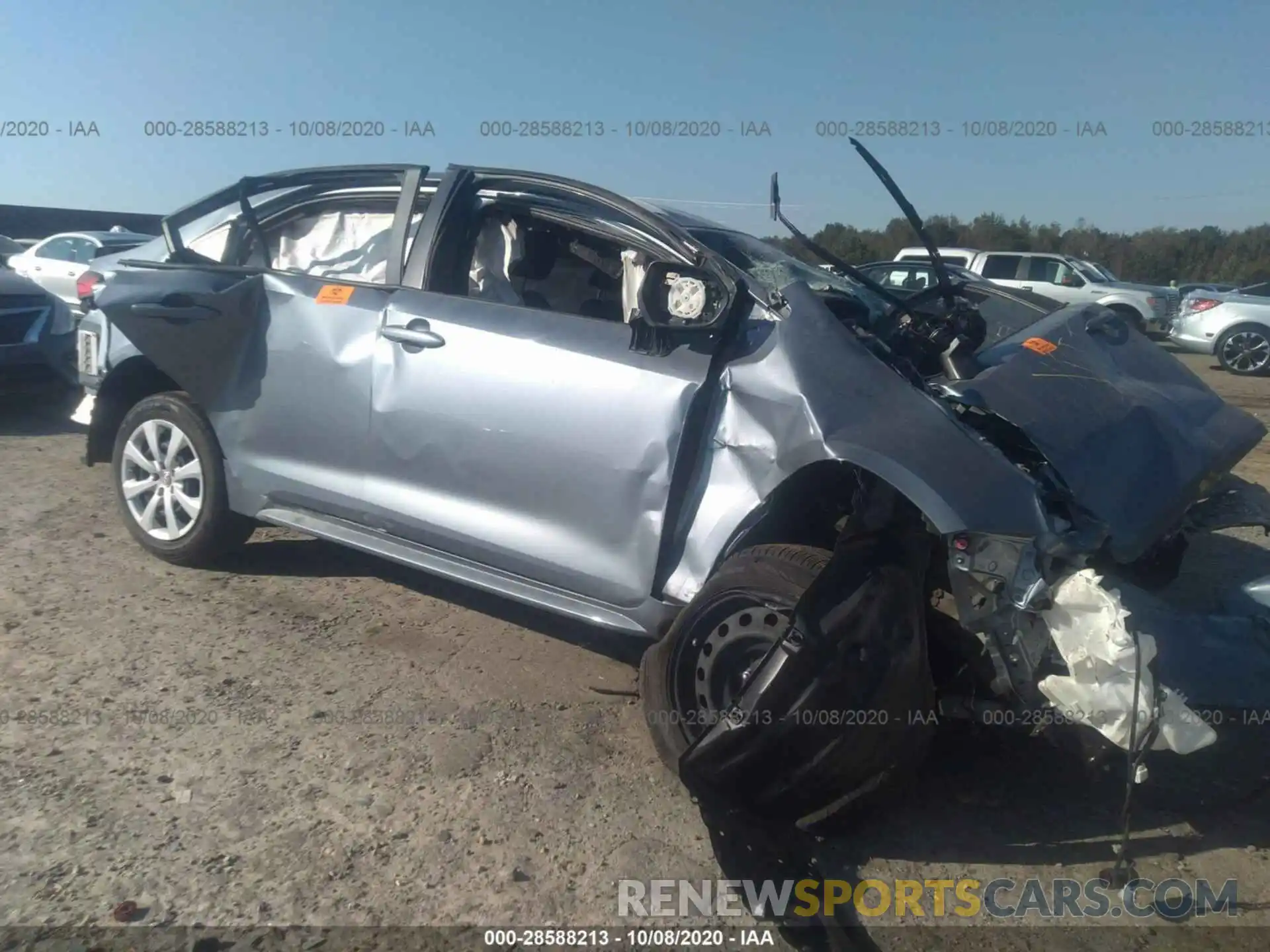 1 Photograph of a damaged car JTDEPRAE9LJ097374 TOYOTA COROLLA 2020