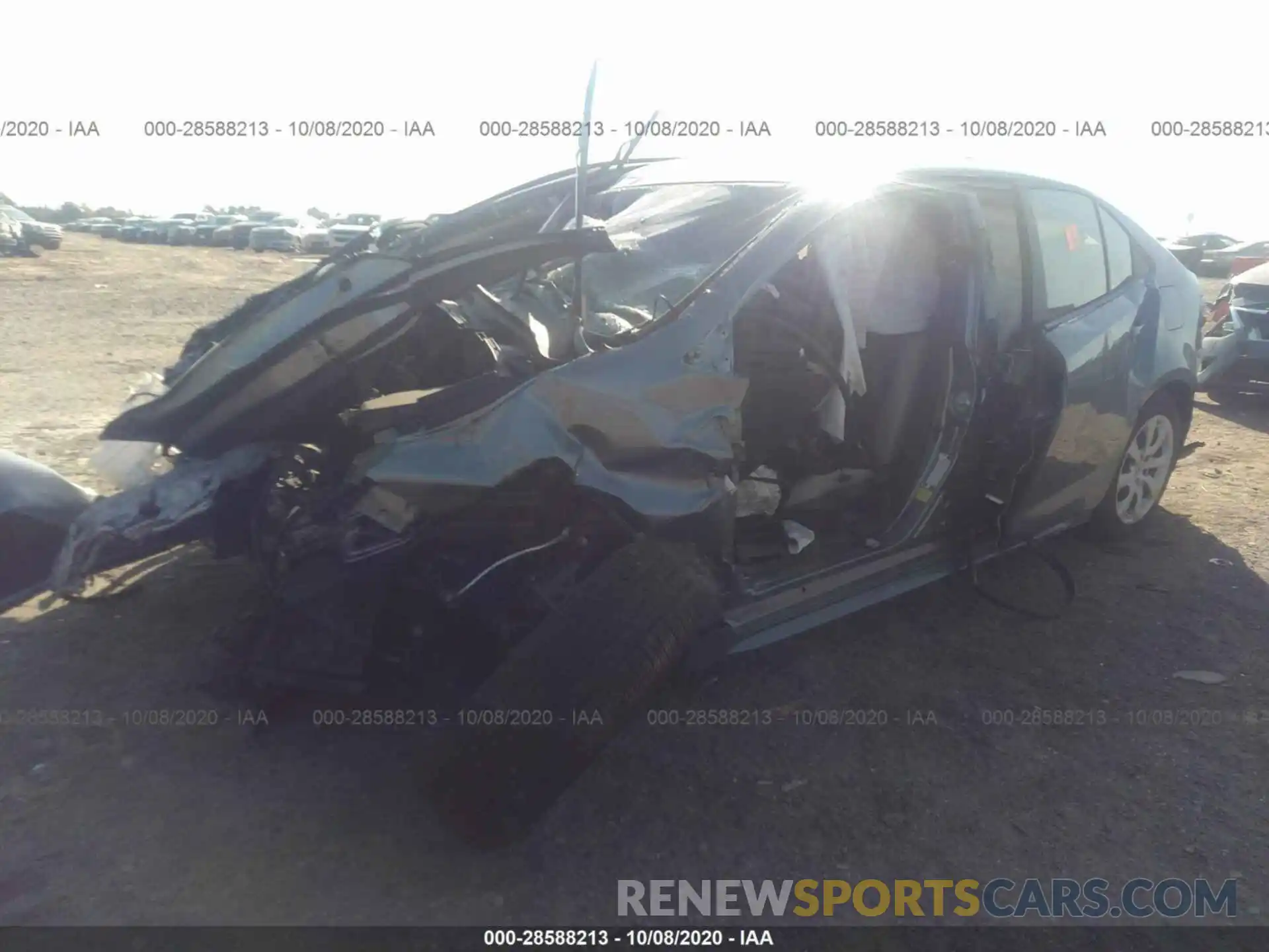 2 Photograph of a damaged car JTDEPRAE9LJ097374 TOYOTA COROLLA 2020
