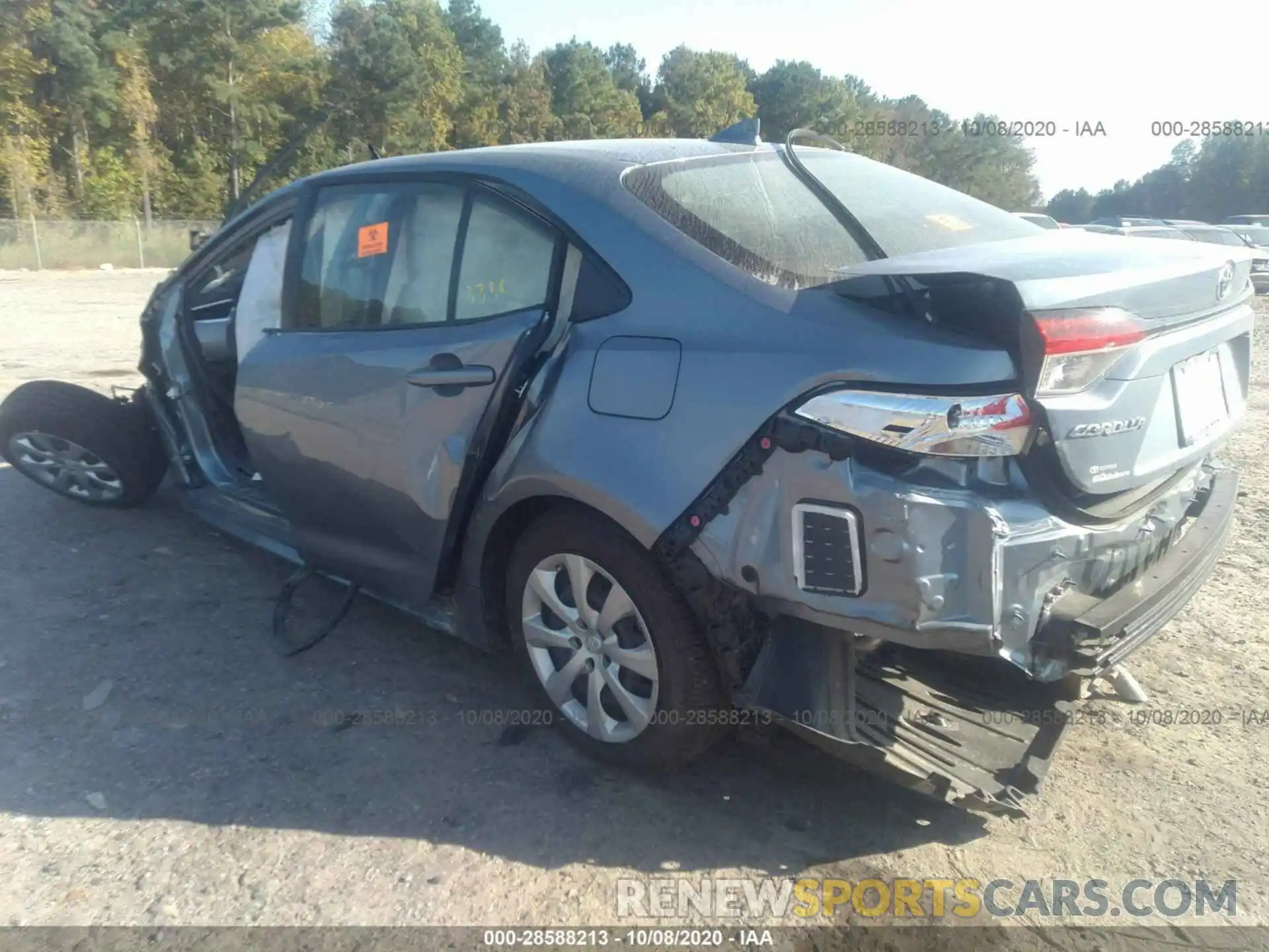 3 Photograph of a damaged car JTDEPRAE9LJ097374 TOYOTA COROLLA 2020