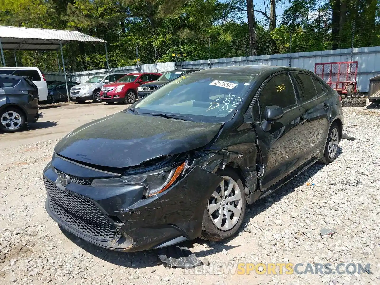 2 Photograph of a damaged car JTDEPRAE9LJ098055 TOYOTA COROLLA 2020