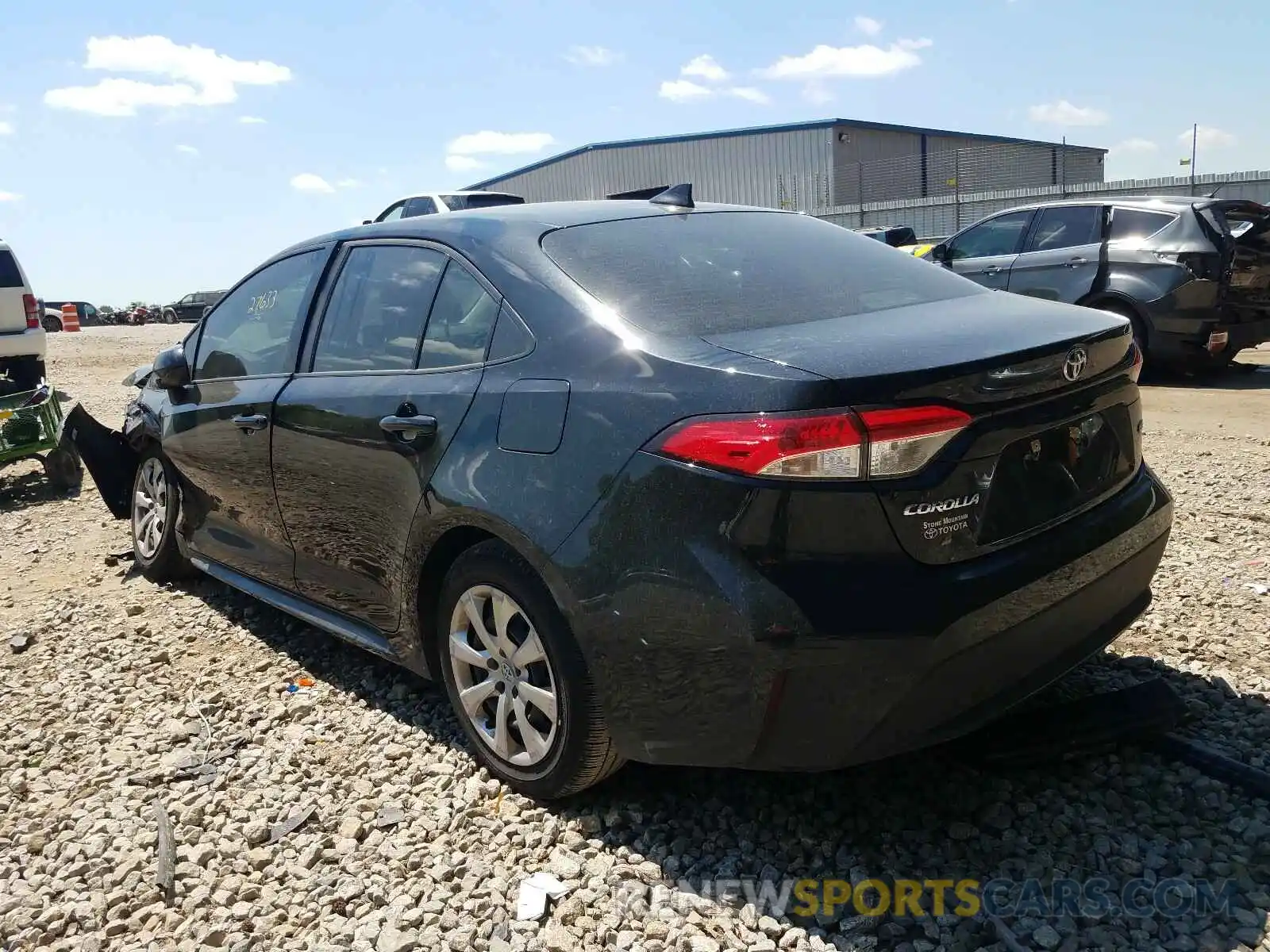 3 Photograph of a damaged car JTDEPRAE9LJ098055 TOYOTA COROLLA 2020