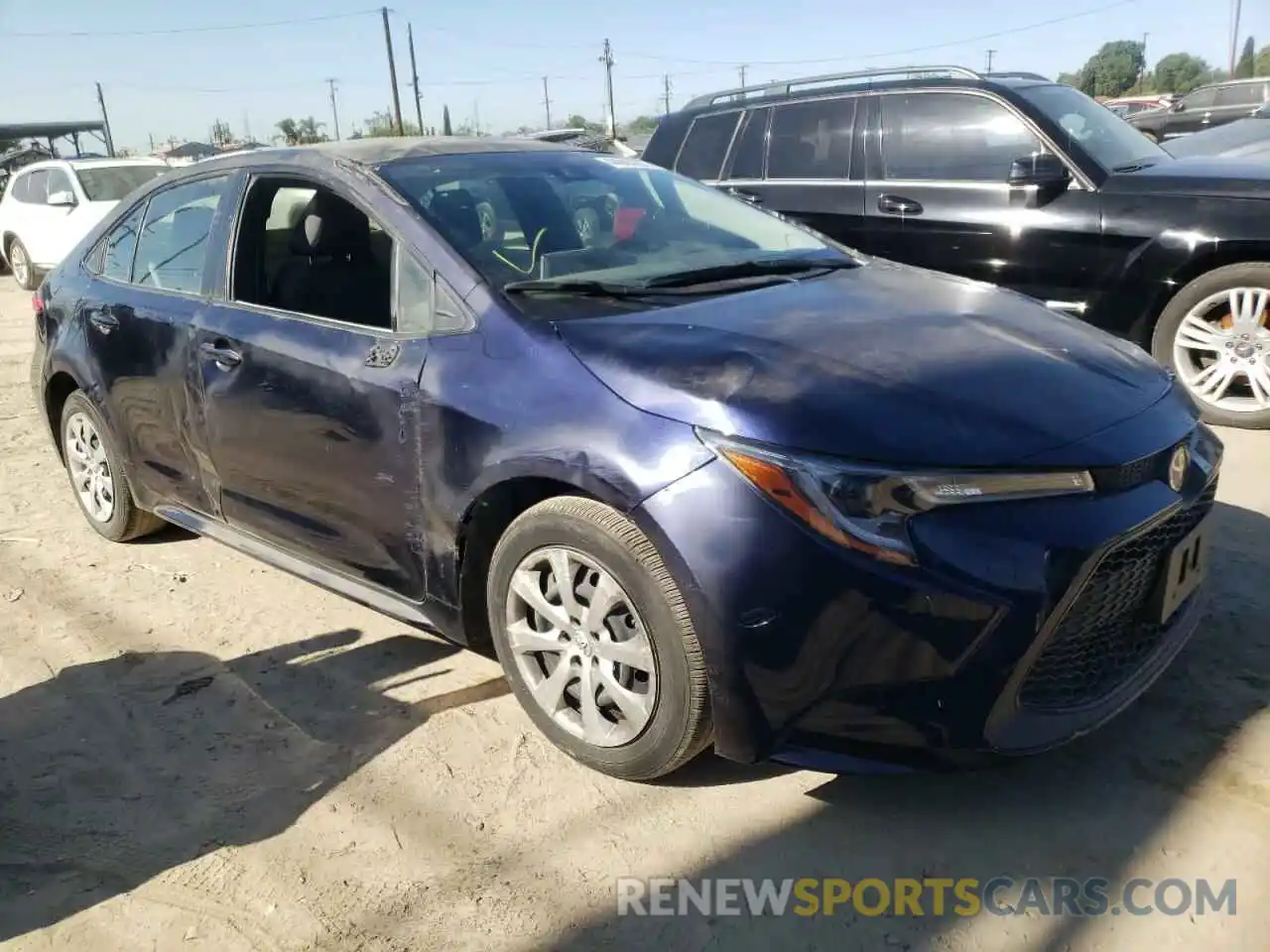 1 Photograph of a damaged car JTDEPRAE9LJ098119 TOYOTA COROLLA 2020