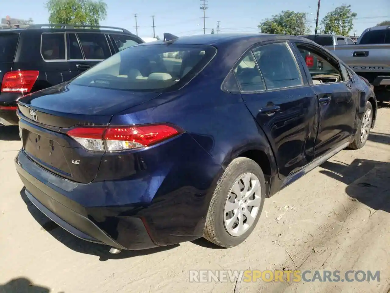 4 Photograph of a damaged car JTDEPRAE9LJ098119 TOYOTA COROLLA 2020