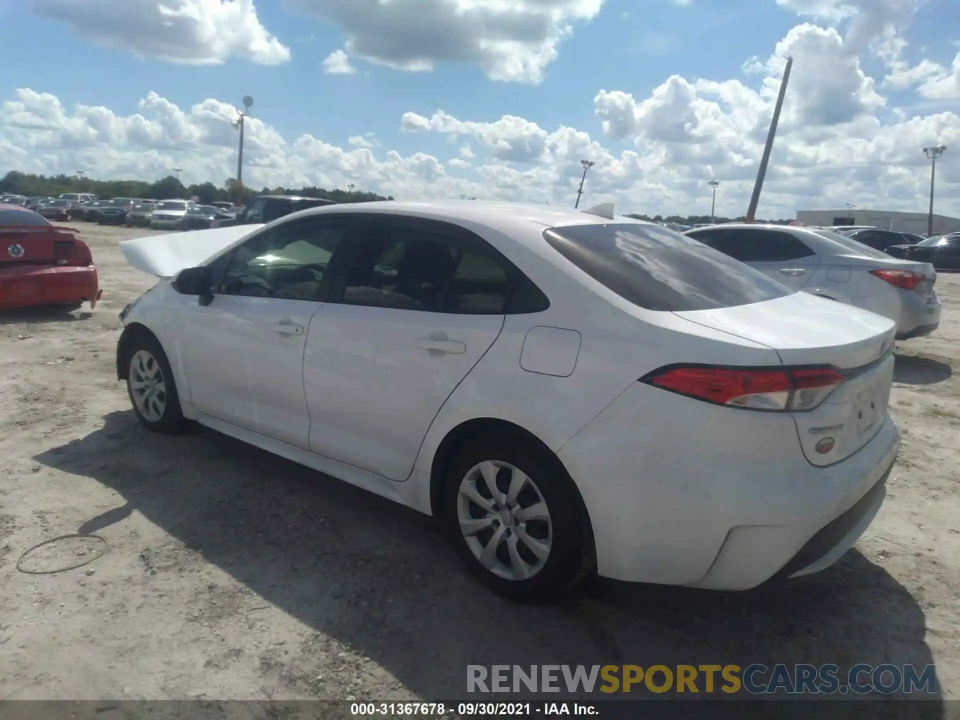 3 Photograph of a damaged car JTDEPRAE9LJ098198 TOYOTA COROLLA 2020