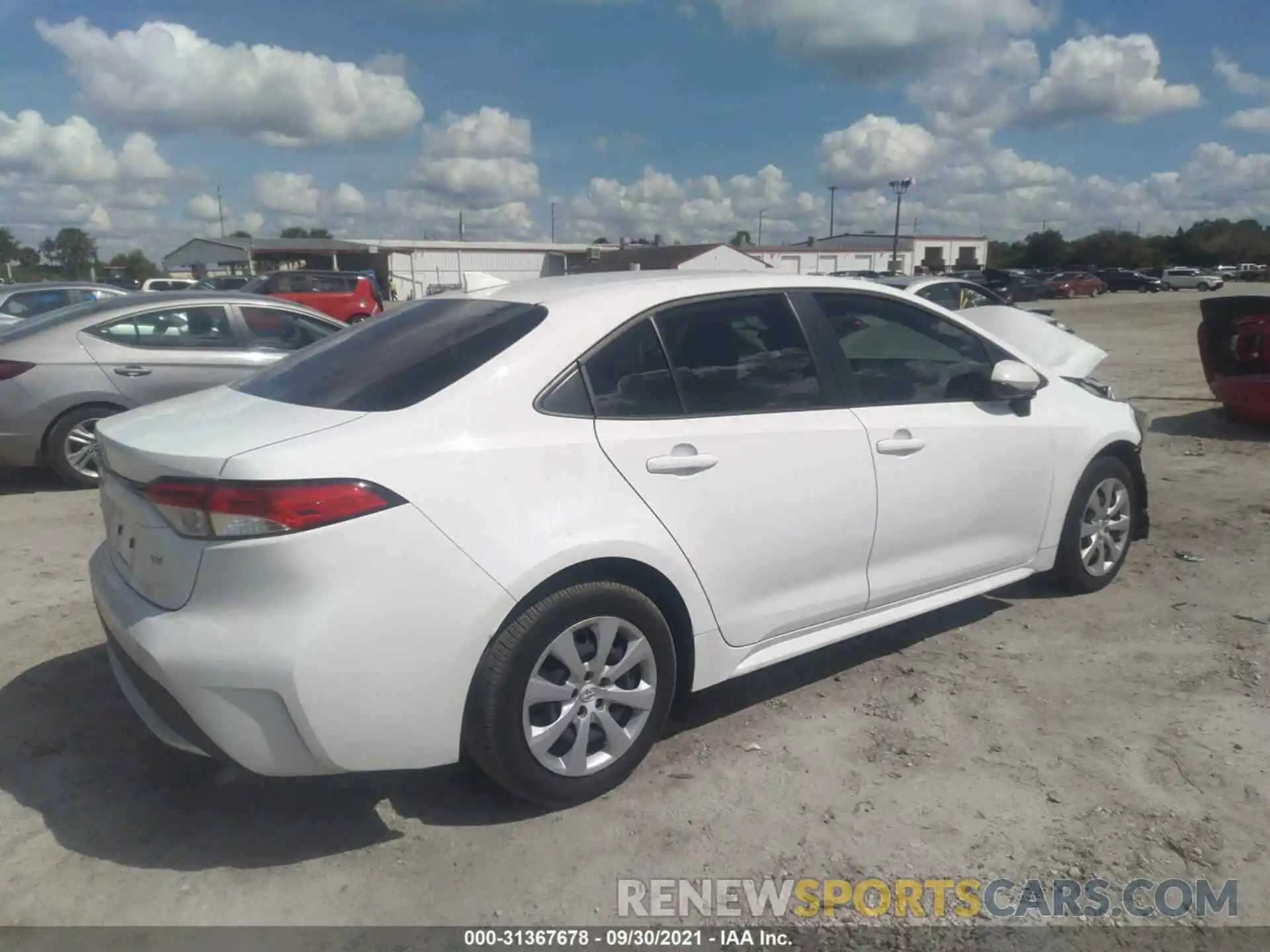 4 Photograph of a damaged car JTDEPRAE9LJ098198 TOYOTA COROLLA 2020