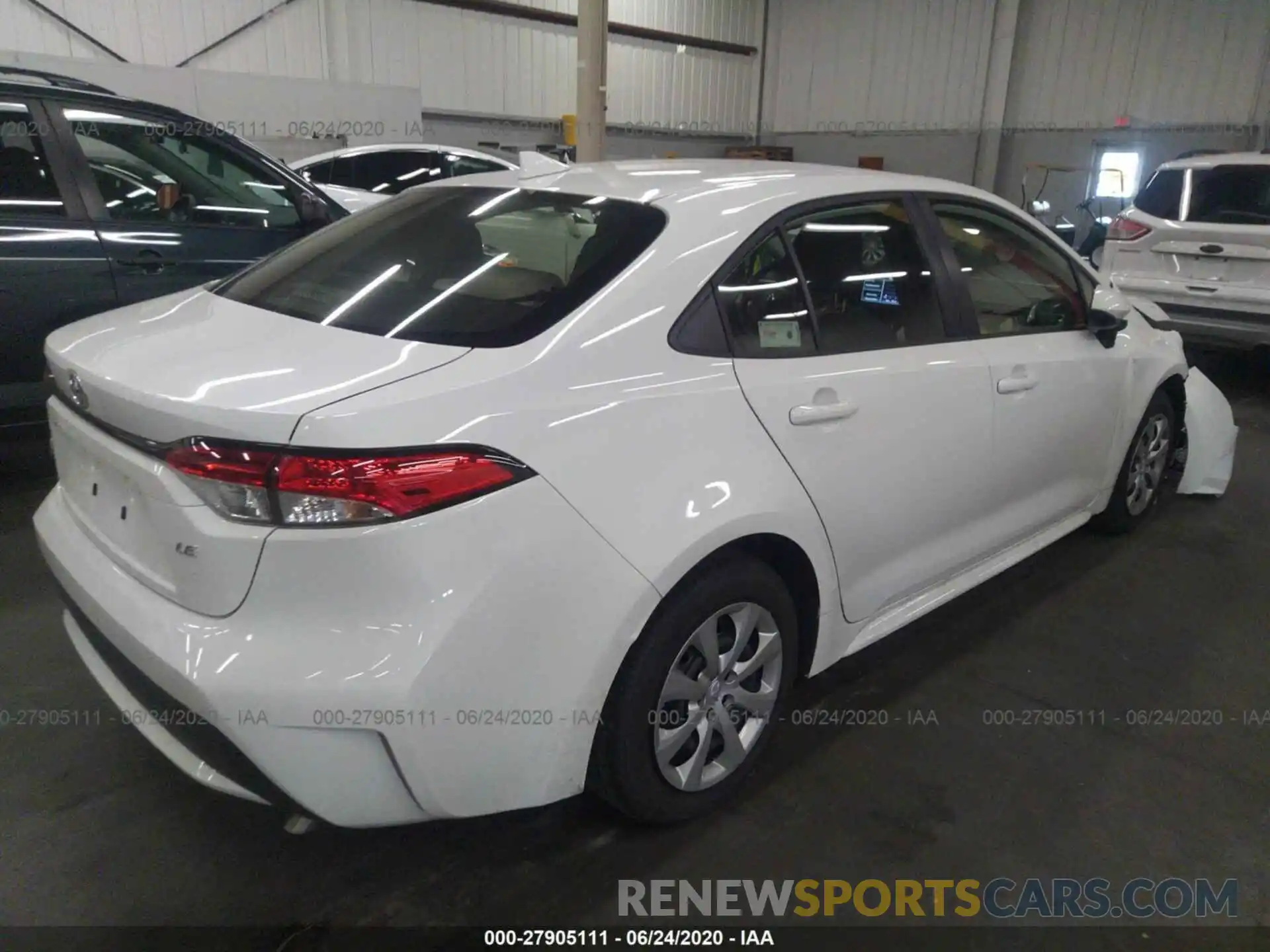 4 Photograph of a damaged car JTDEPRAE9LJ098217 TOYOTA COROLLA 2020