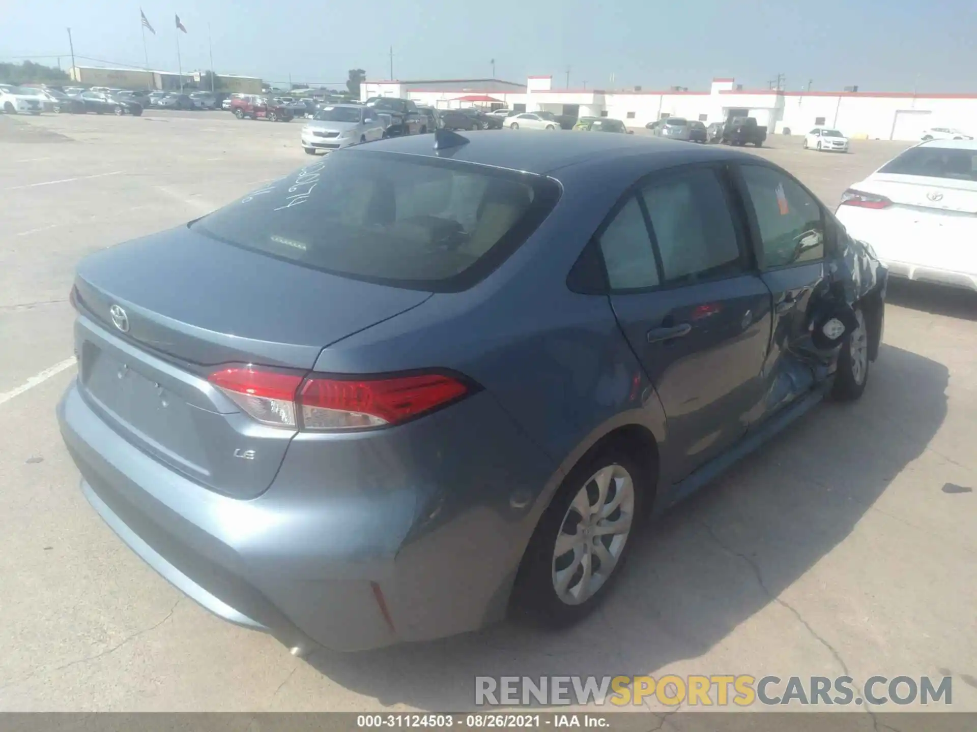 4 Photograph of a damaged car JTDEPRAE9LJ099030 TOYOTA COROLLA 2020