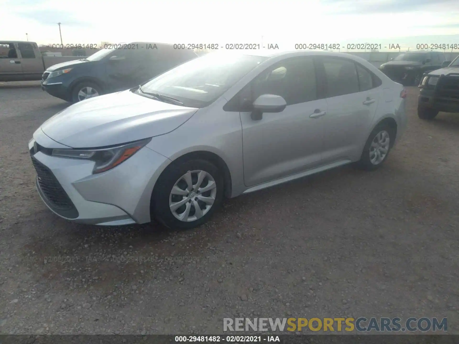 2 Photograph of a damaged car JTDEPRAE9LJ099772 TOYOTA COROLLA 2020