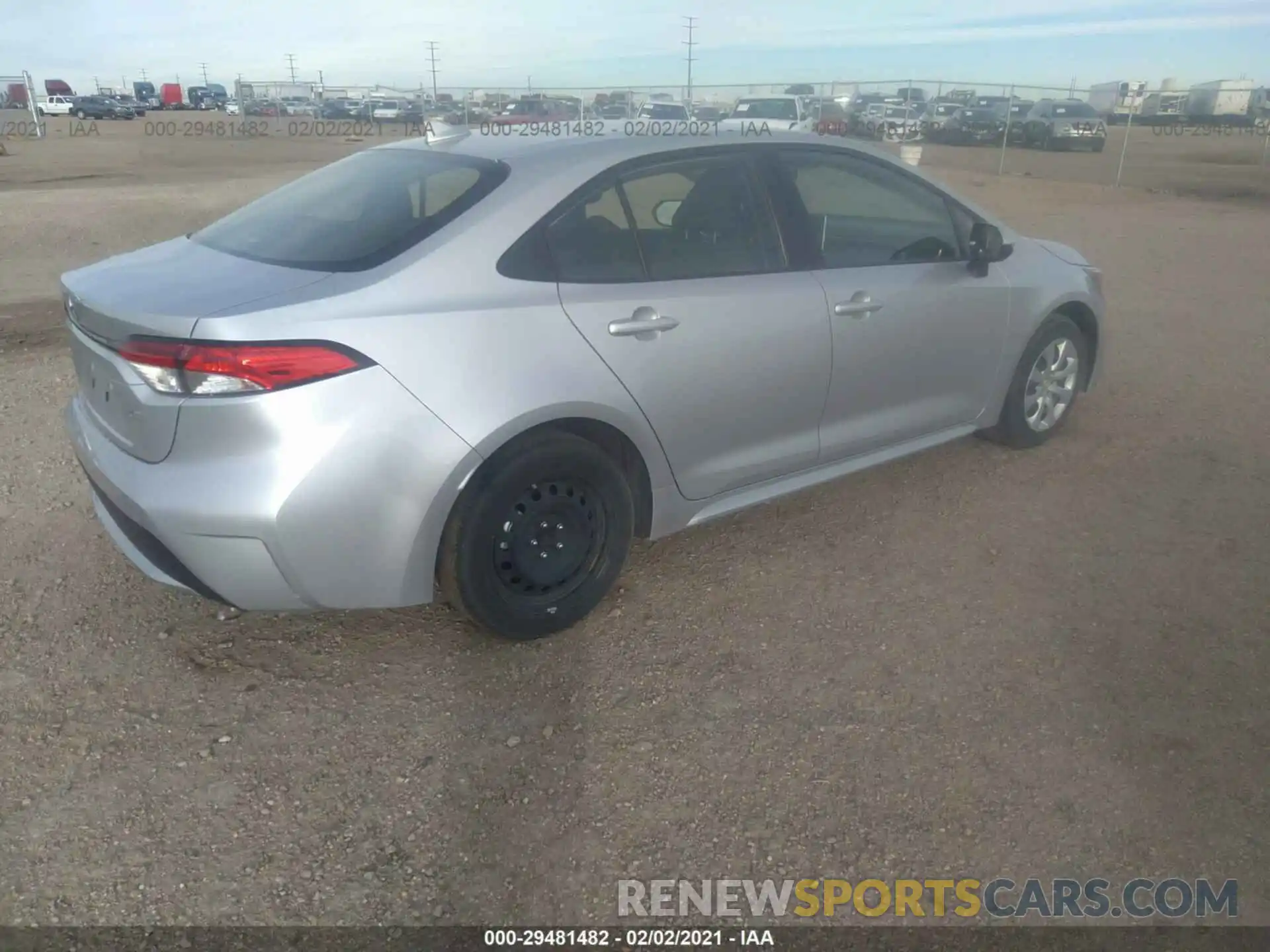 4 Photograph of a damaged car JTDEPRAE9LJ099772 TOYOTA COROLLA 2020