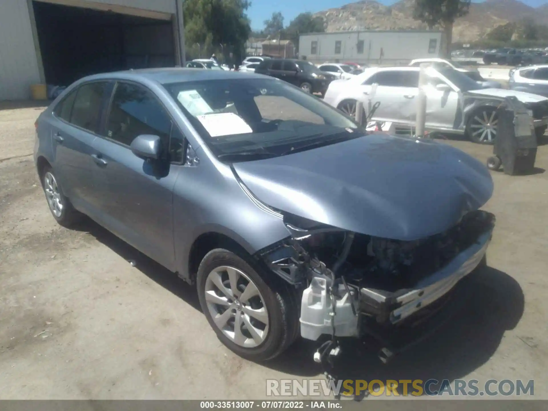 1 Photograph of a damaged car JTDEPRAE9LJ100208 TOYOTA COROLLA 2020