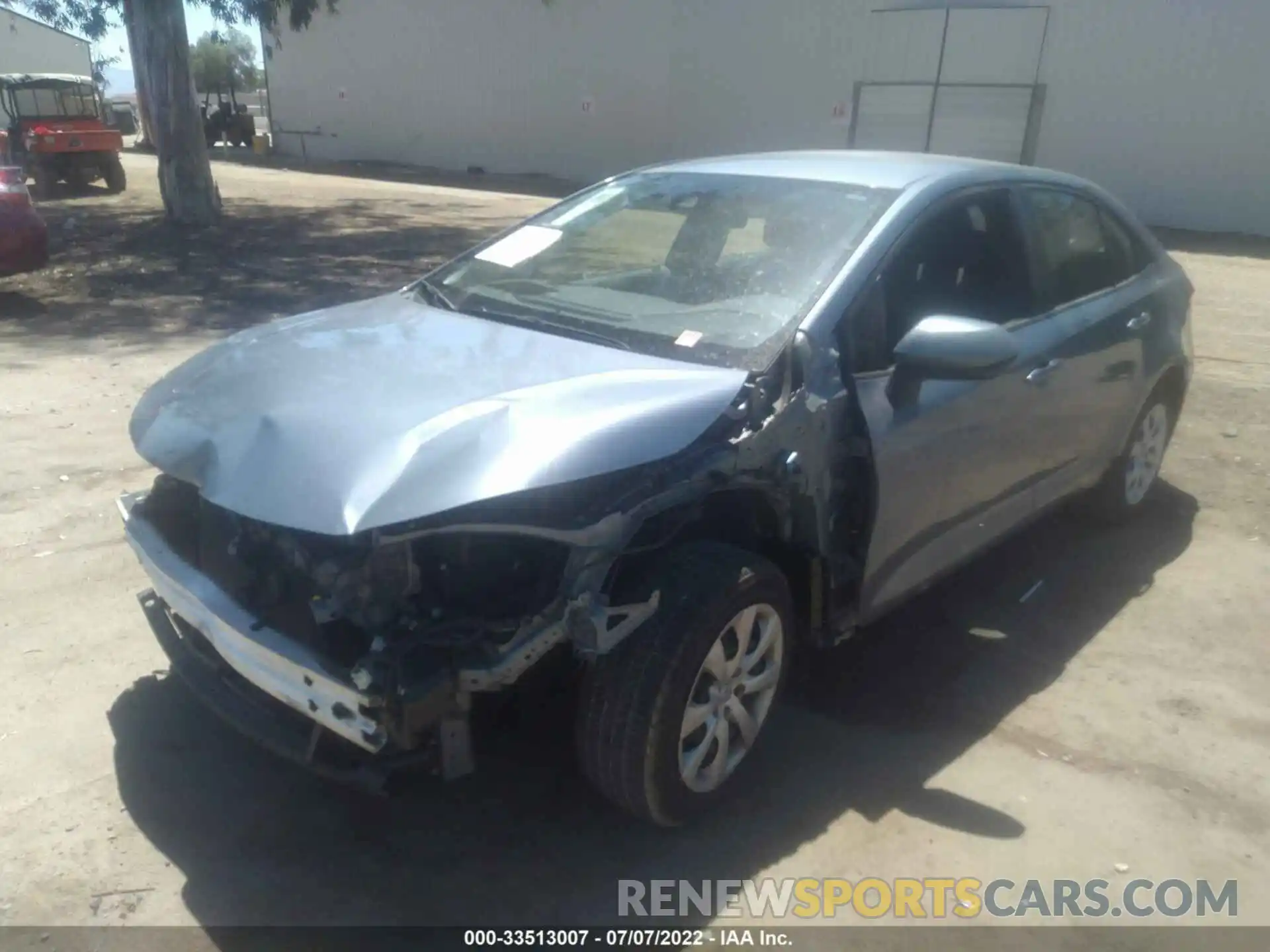 2 Photograph of a damaged car JTDEPRAE9LJ100208 TOYOTA COROLLA 2020