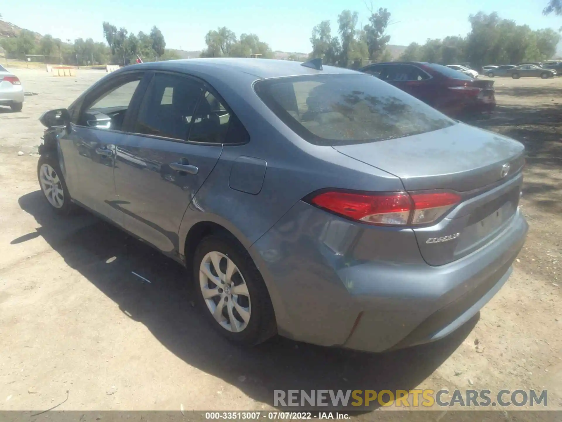 3 Photograph of a damaged car JTDEPRAE9LJ100208 TOYOTA COROLLA 2020