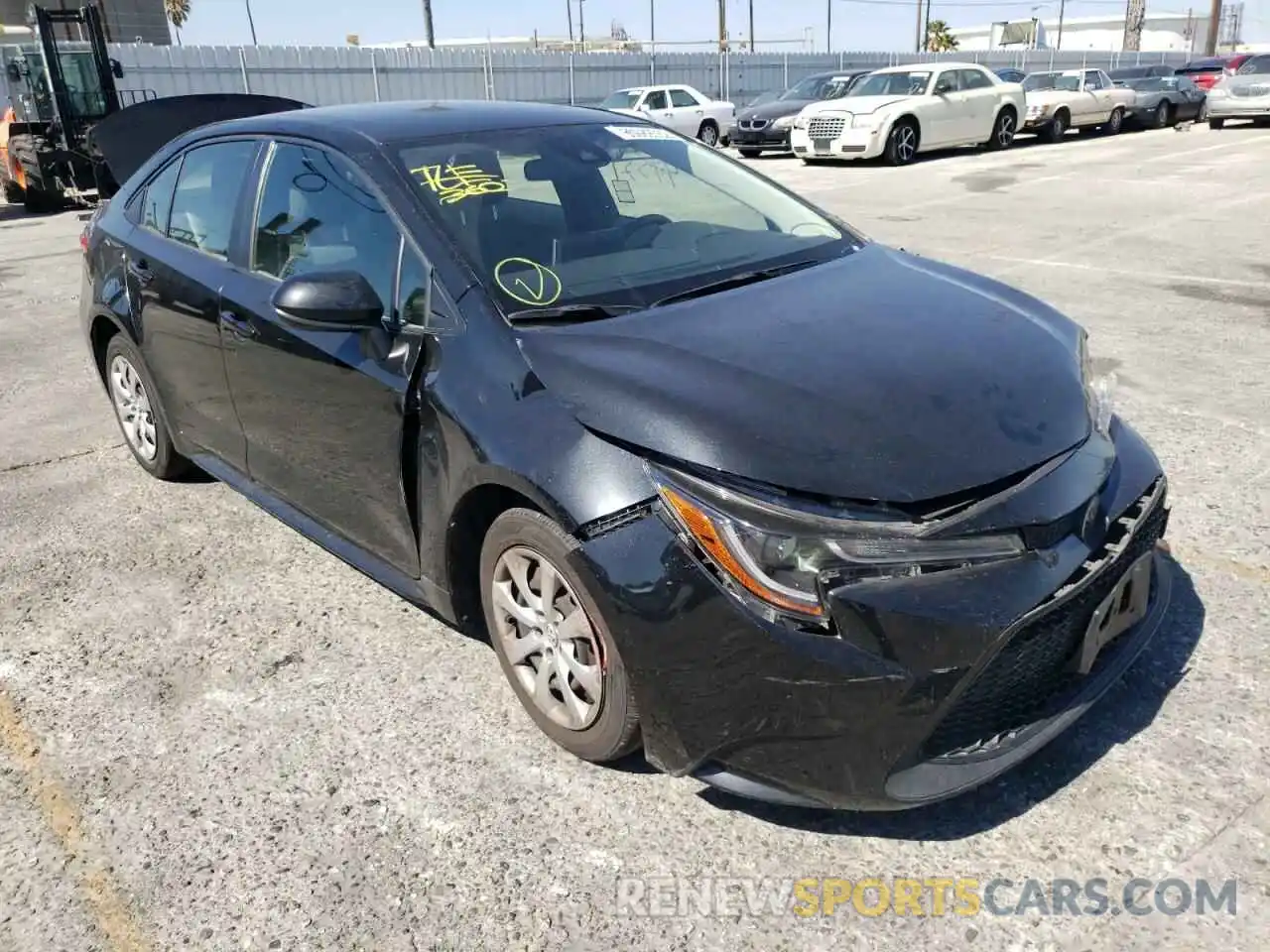 1 Photograph of a damaged car JTDEPRAE9LJ100211 TOYOTA COROLLA 2020