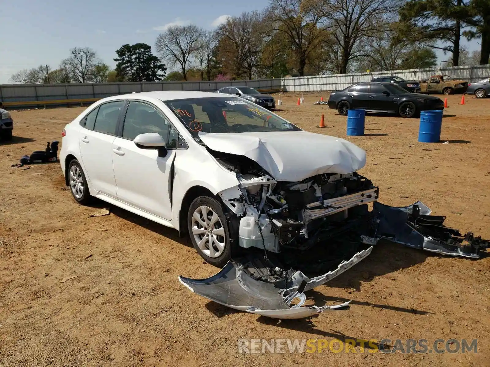 1 Photograph of a damaged car JTDEPRAE9LJ100273 TOYOTA COROLLA 2020