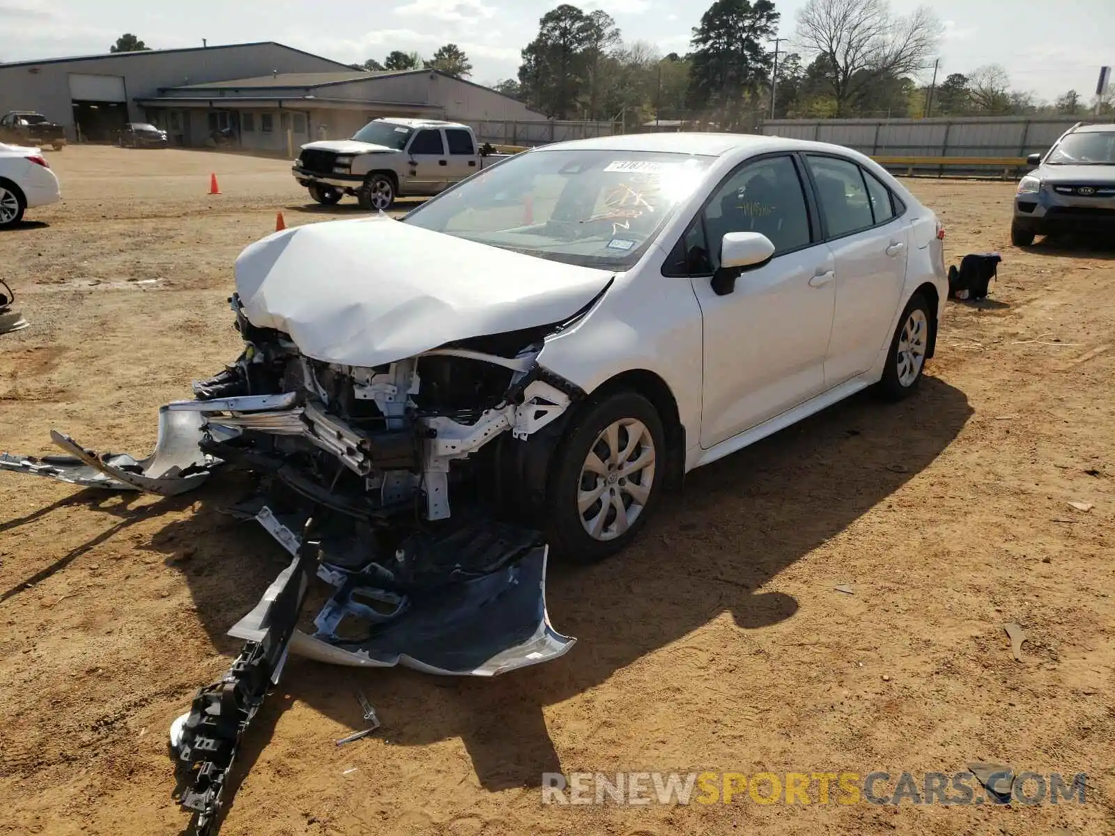 2 Photograph of a damaged car JTDEPRAE9LJ100273 TOYOTA COROLLA 2020