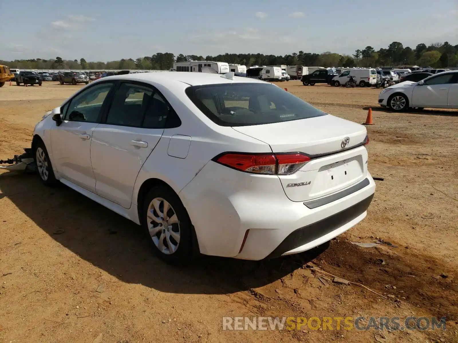 3 Photograph of a damaged car JTDEPRAE9LJ100273 TOYOTA COROLLA 2020