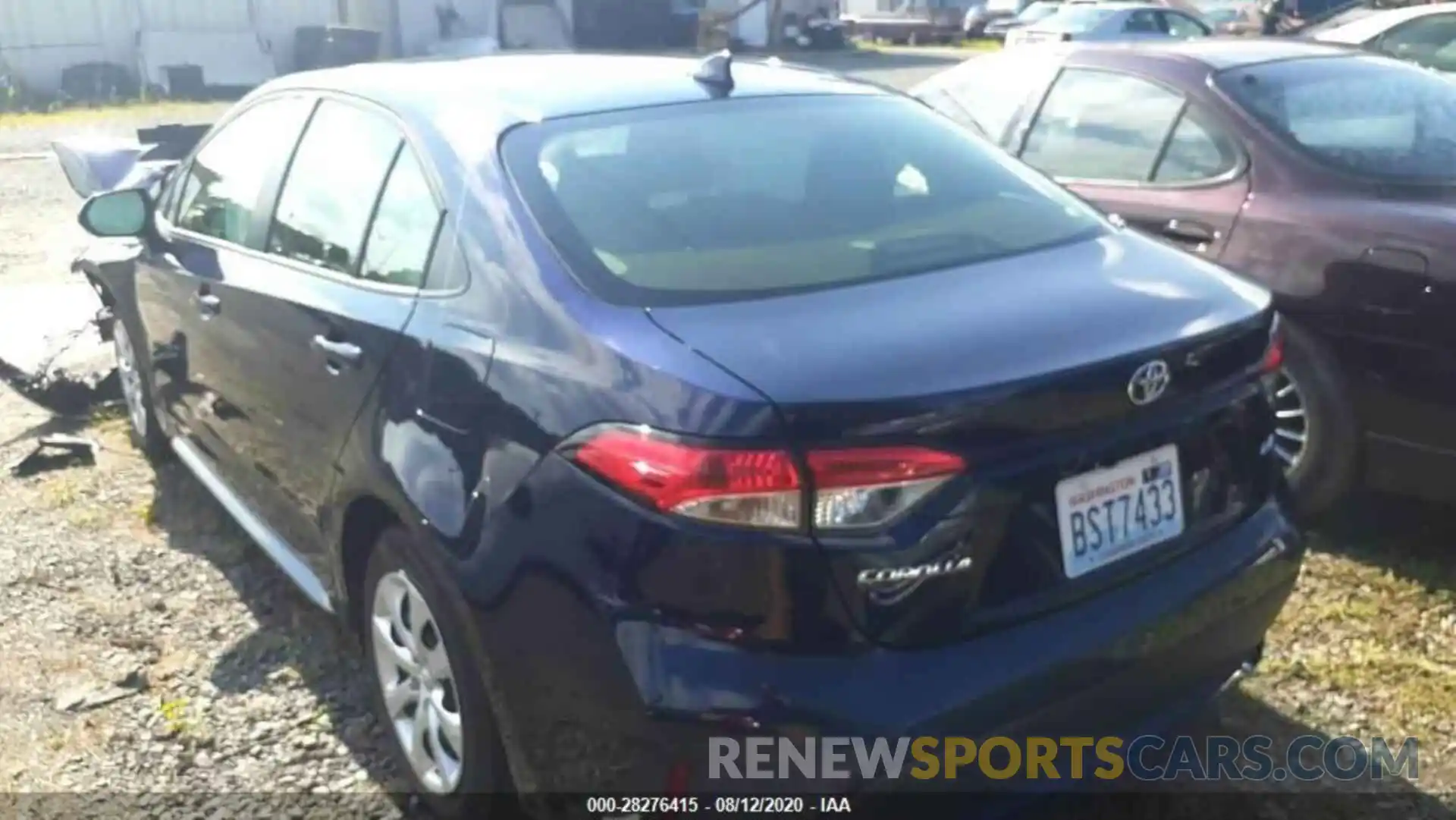 2 Photograph of a damaged car JTDEPRAE9LJ100418 TOYOTA COROLLA 2020