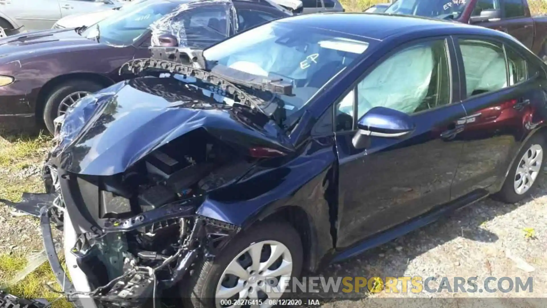 3 Photograph of a damaged car JTDEPRAE9LJ100418 TOYOTA COROLLA 2020