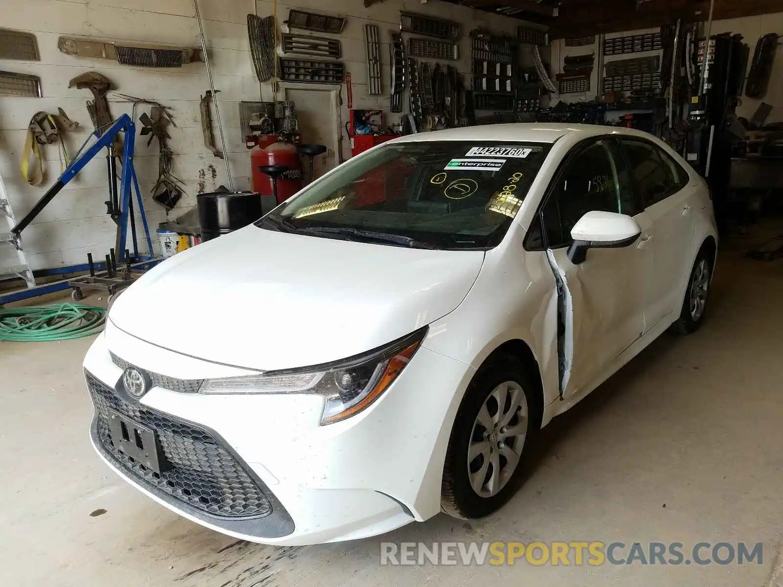 2 Photograph of a damaged car JTDEPRAE9LJ100435 TOYOTA COROLLA 2020