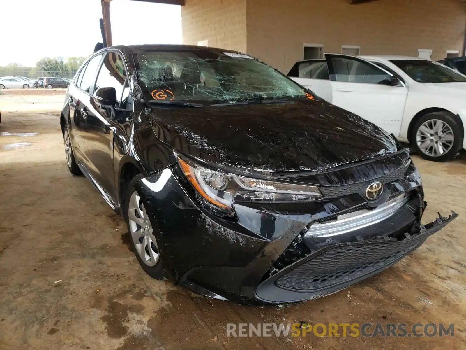 1 Photograph of a damaged car JTDEPRAE9LJ101519 TOYOTA COROLLA 2020