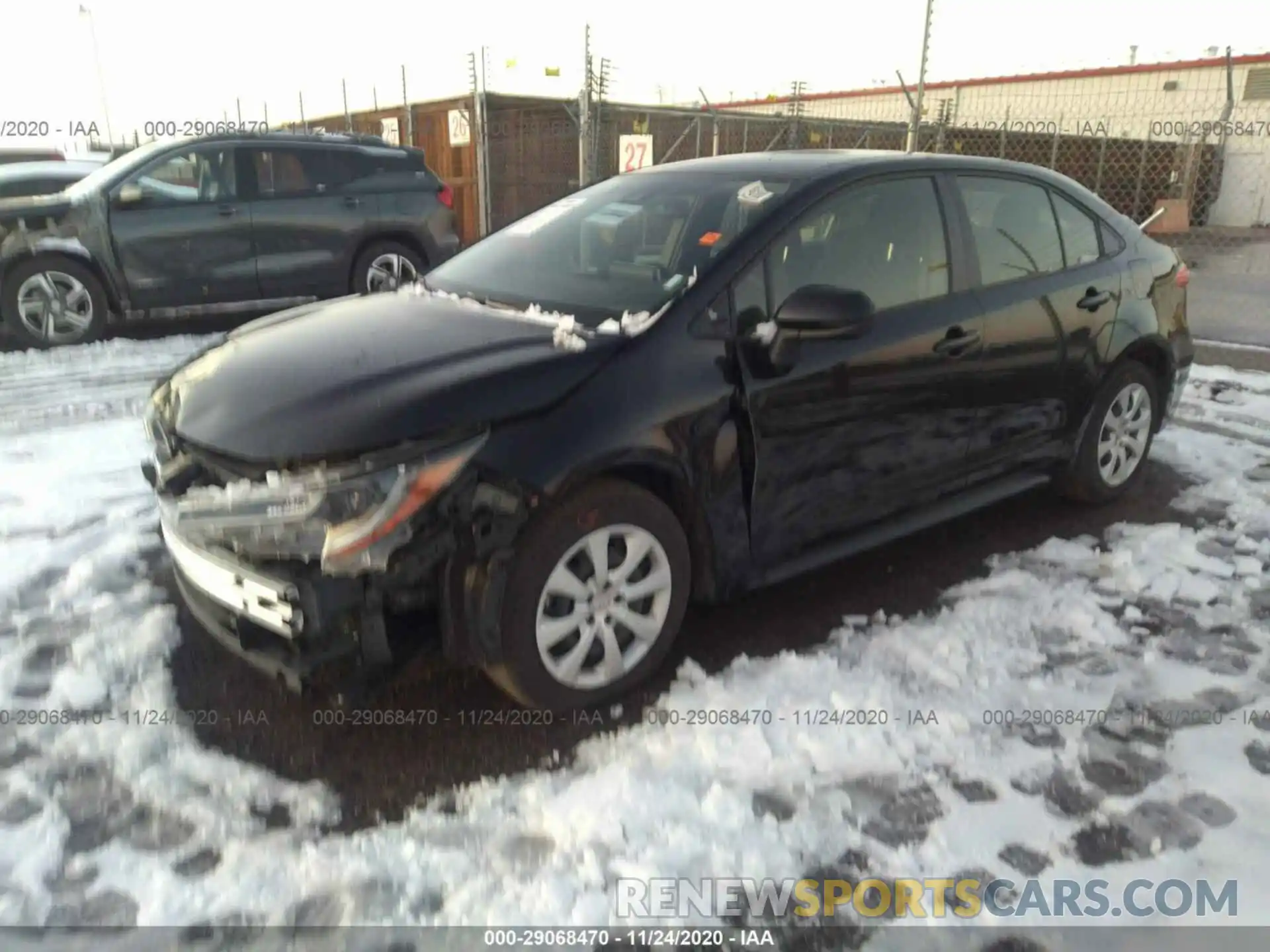 2 Photograph of a damaged car JTDEPRAE9LJ101780 TOYOTA COROLLA 2020