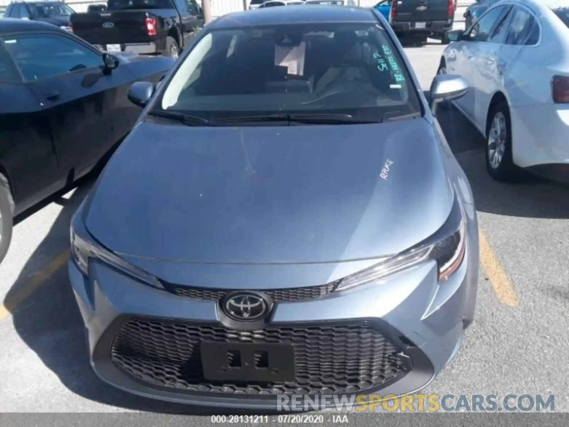 1 Photograph of a damaged car JTDEPRAE9LJ102119 TOYOTA COROLLA 2020