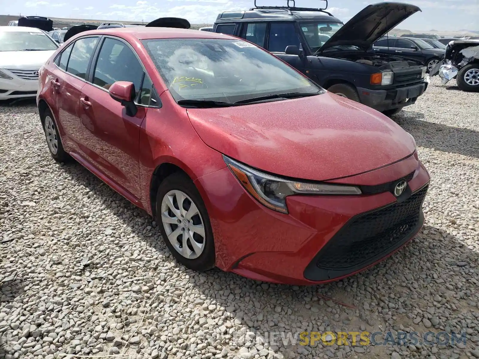 1 Photograph of a damaged car JTDEPRAE9LJ102122 TOYOTA COROLLA 2020