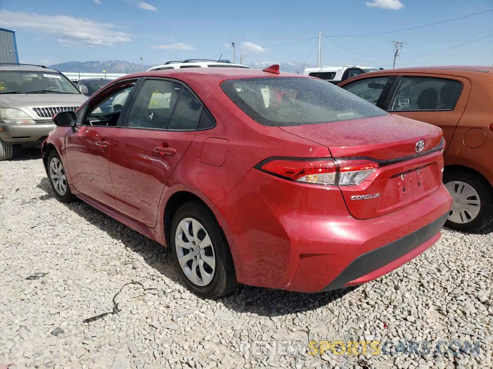 3 Photograph of a damaged car JTDEPRAE9LJ102122 TOYOTA COROLLA 2020