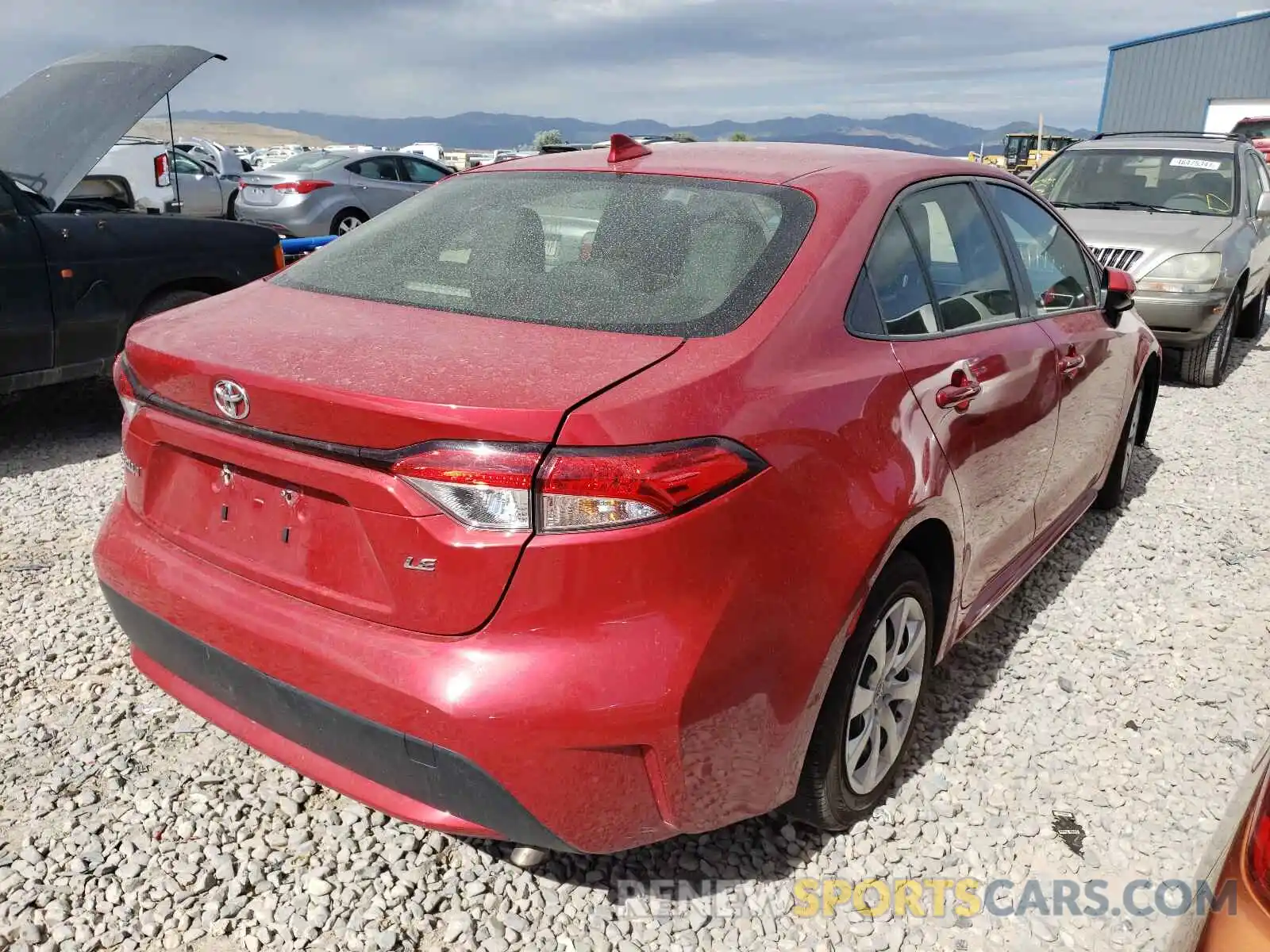 4 Photograph of a damaged car JTDEPRAE9LJ102122 TOYOTA COROLLA 2020