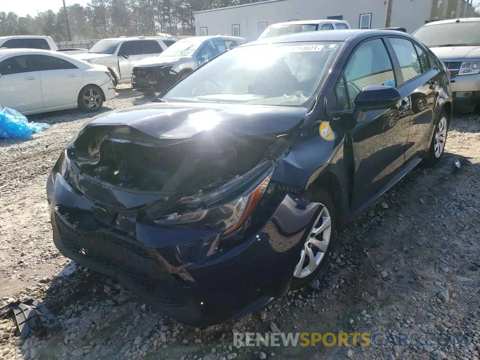 2 Photograph of a damaged car JTDEPRAE9LJ102153 TOYOTA COROLLA 2020