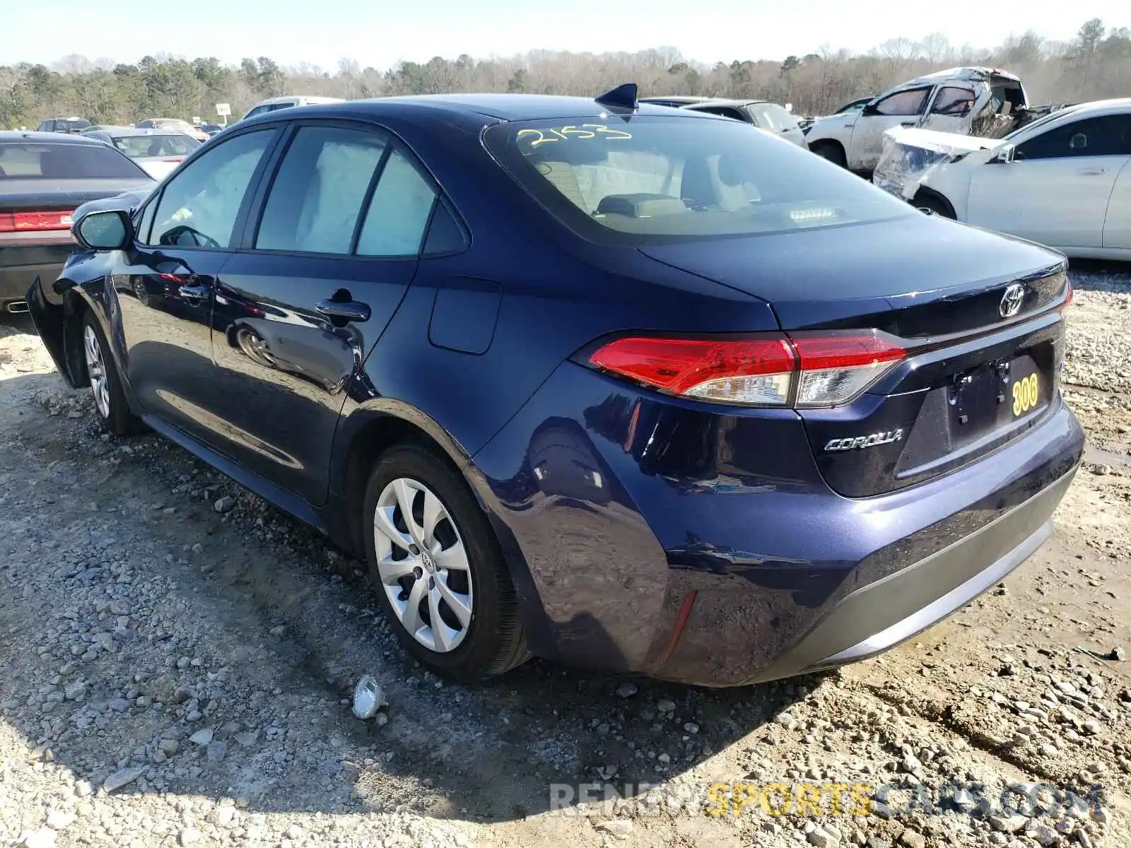 3 Photograph of a damaged car JTDEPRAE9LJ102153 TOYOTA COROLLA 2020