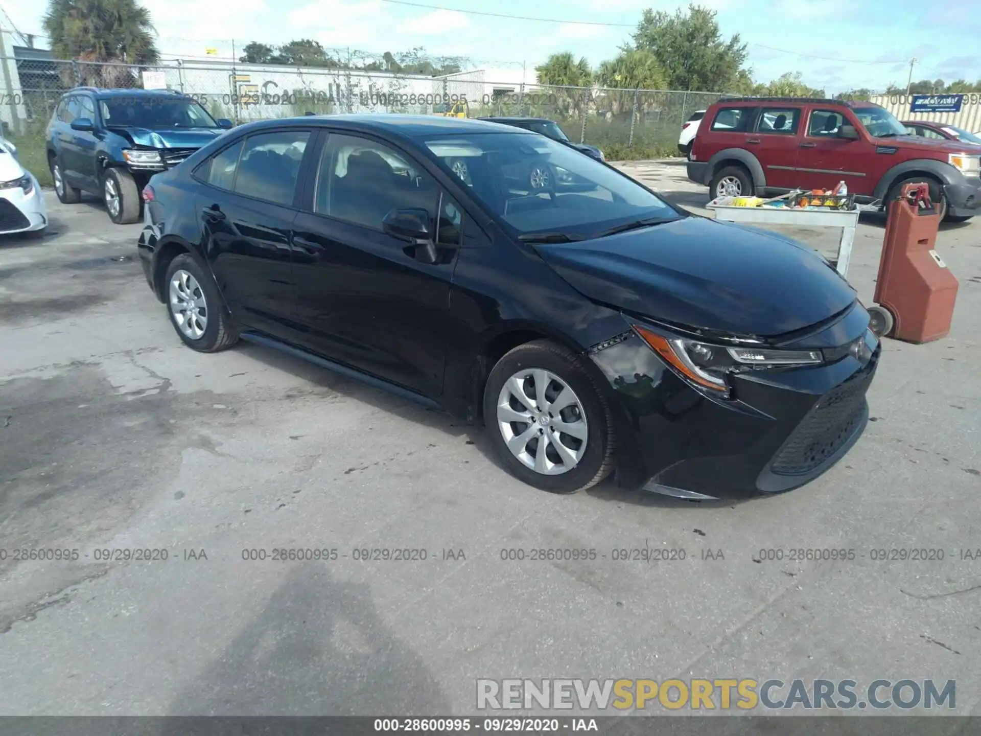 1 Photograph of a damaged car JTDEPRAE9LJ102864 TOYOTA COROLLA 2020