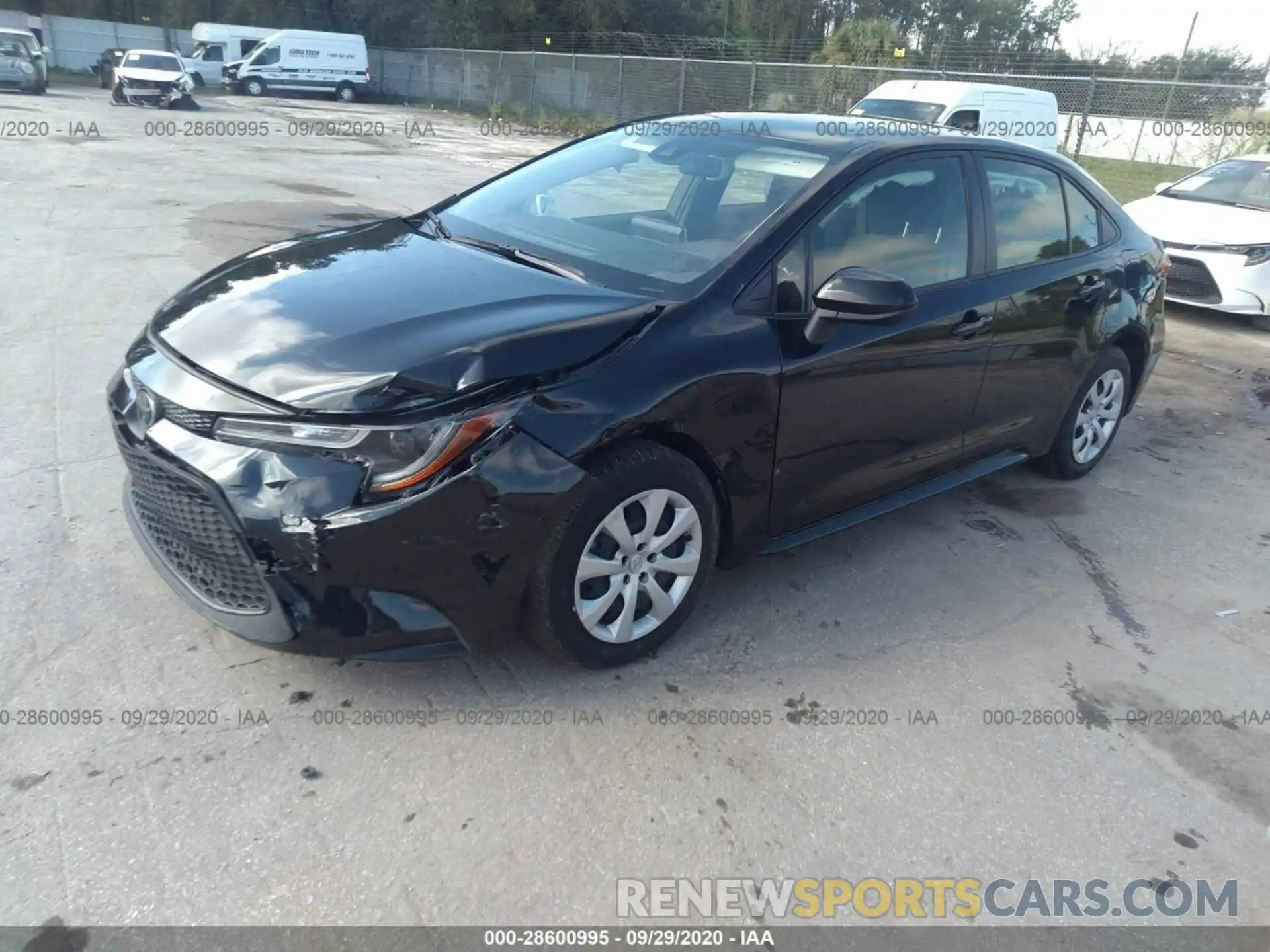 2 Photograph of a damaged car JTDEPRAE9LJ102864 TOYOTA COROLLA 2020