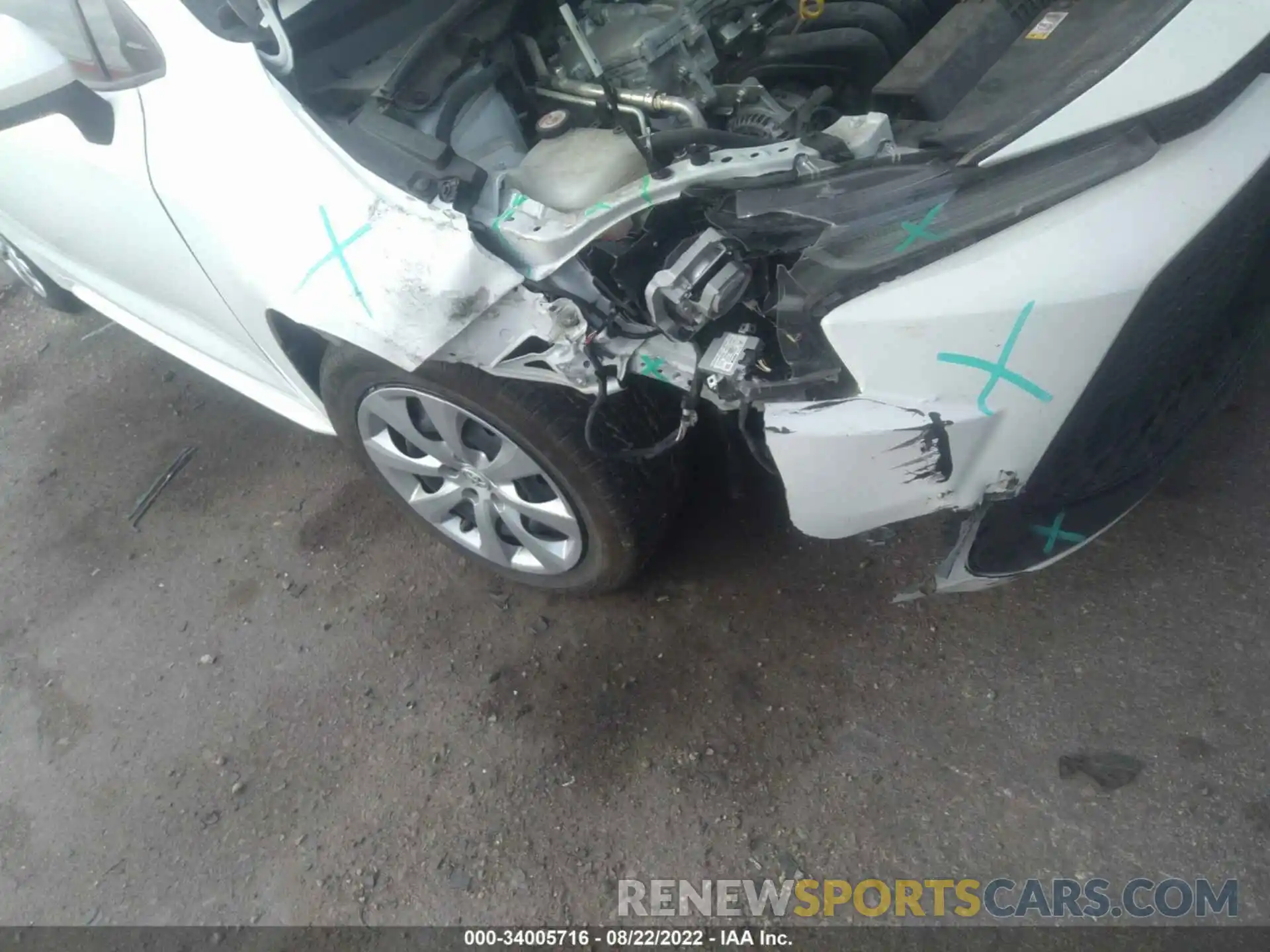 6 Photograph of a damaged car JTDEPRAE9LJ102914 TOYOTA COROLLA 2020