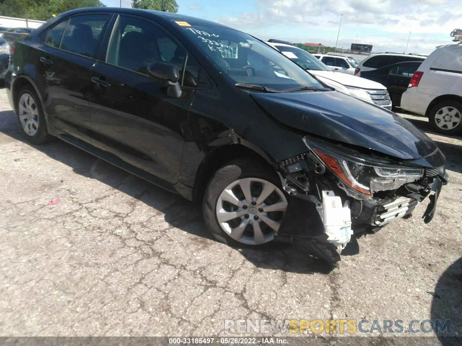 1 Photograph of a damaged car JTDEPRAE9LJ103142 TOYOTA COROLLA 2020