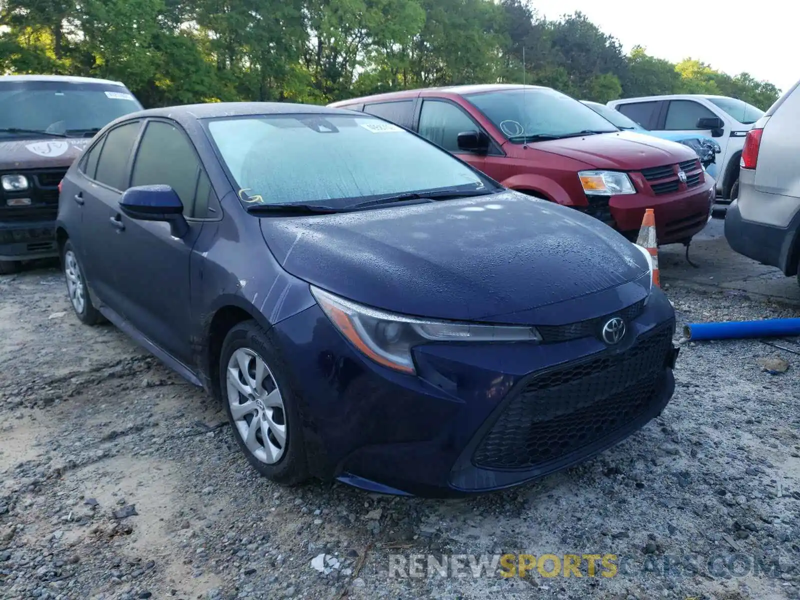 1 Photograph of a damaged car JTDEPRAE9LJ104095 TOYOTA COROLLA 2020