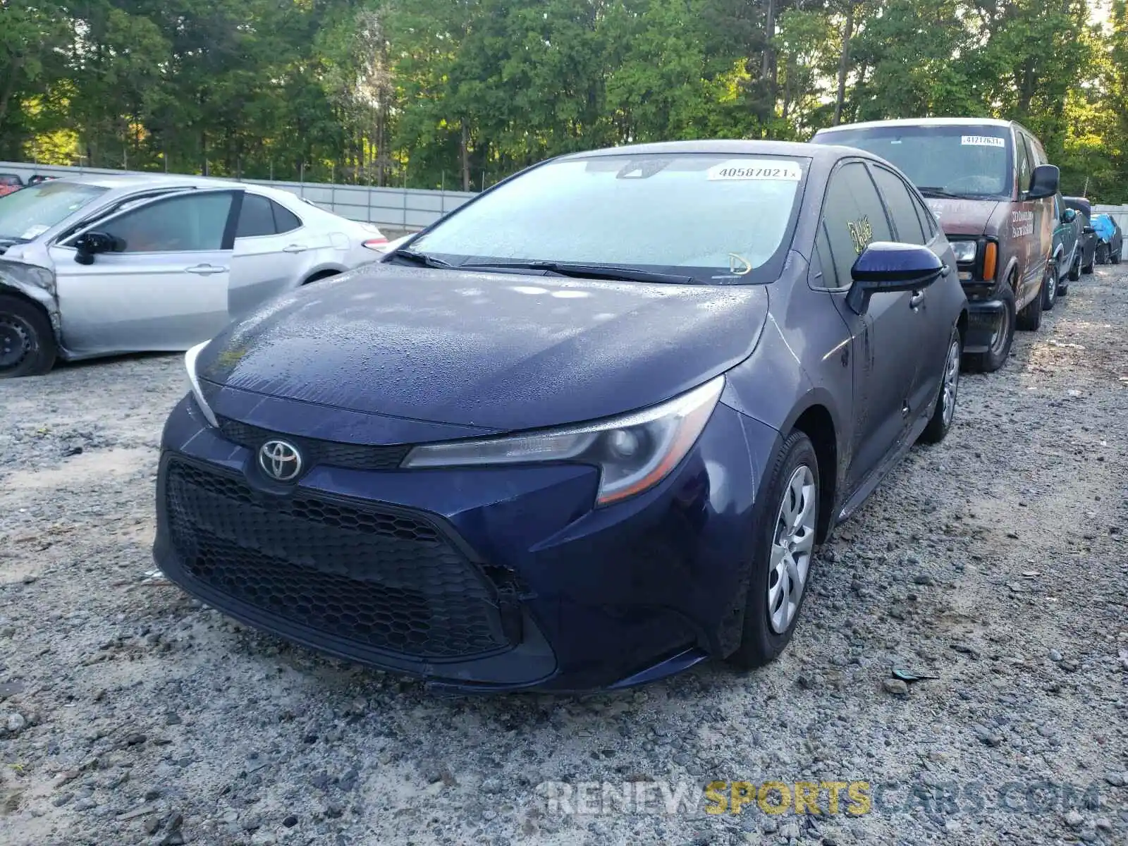 2 Photograph of a damaged car JTDEPRAE9LJ104095 TOYOTA COROLLA 2020