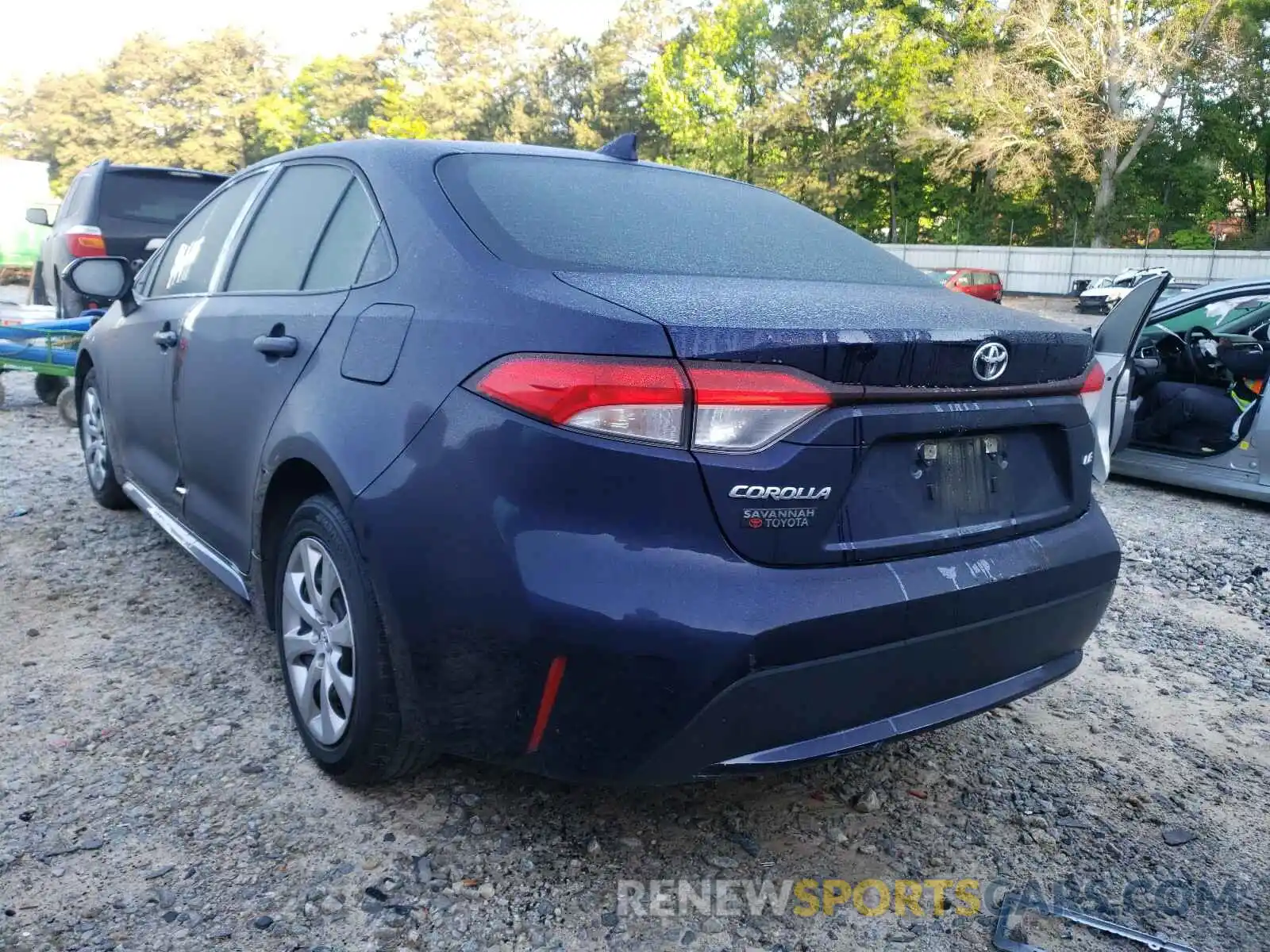 3 Photograph of a damaged car JTDEPRAE9LJ104095 TOYOTA COROLLA 2020