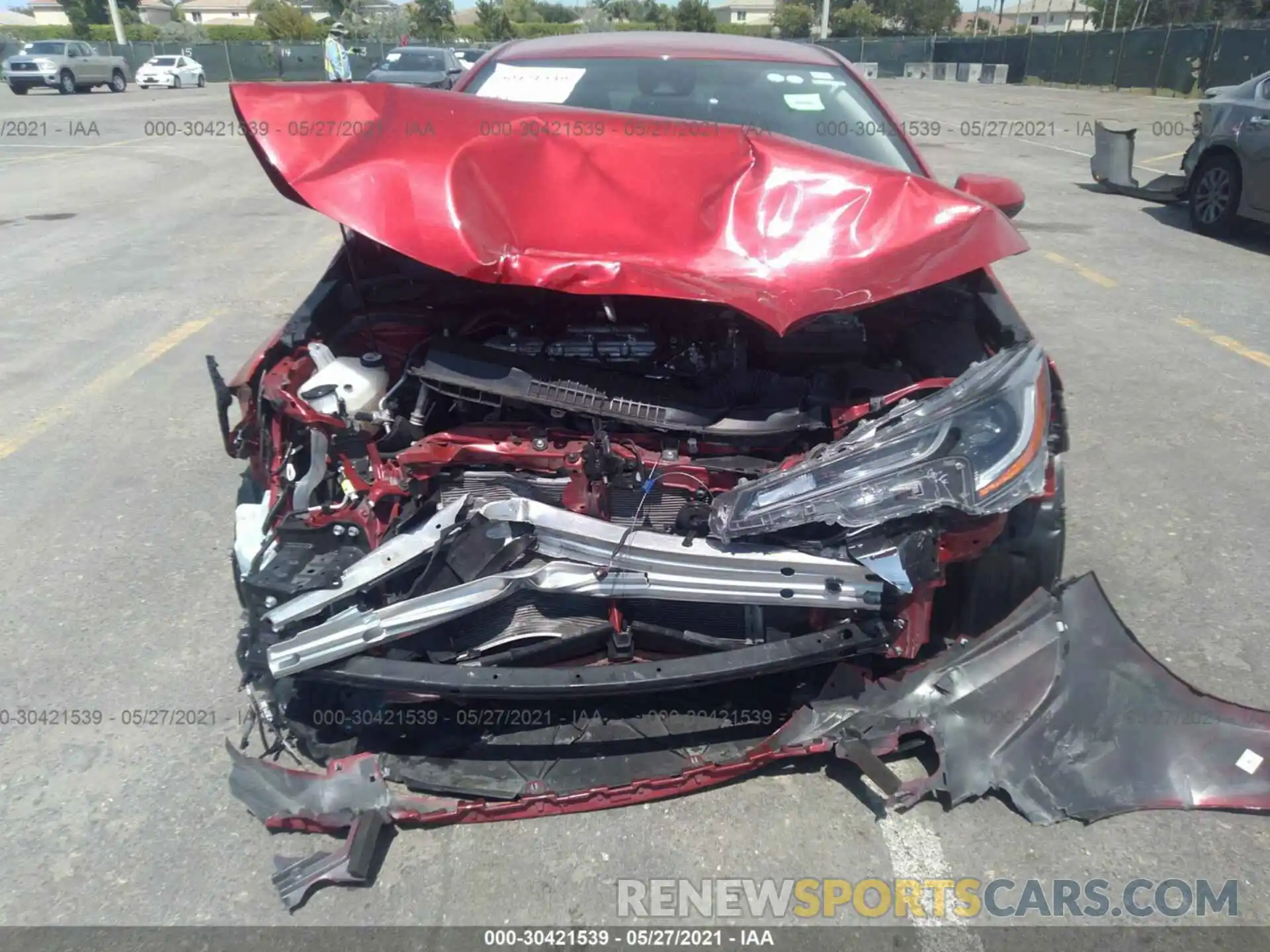 6 Photograph of a damaged car JTDEPRAE9LJ104209 TOYOTA COROLLA 2020