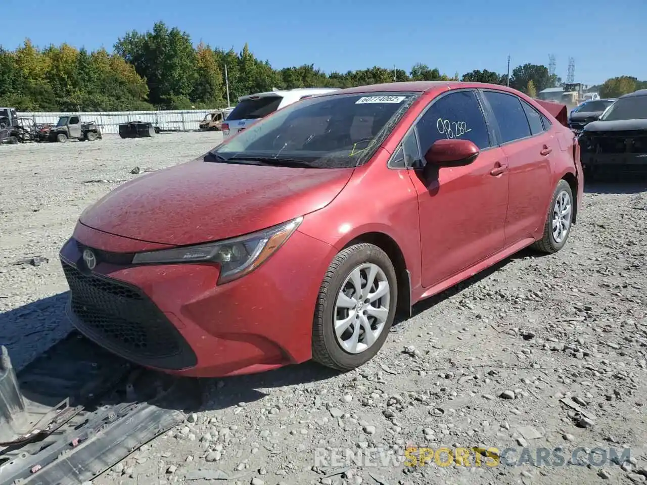 2 Photograph of a damaged car JTDEPRAE9LJ104971 TOYOTA COROLLA 2020