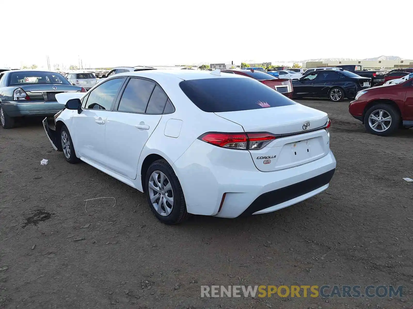 3 Photograph of a damaged car JTDEPRAE9LJ105652 TOYOTA COROLLA 2020