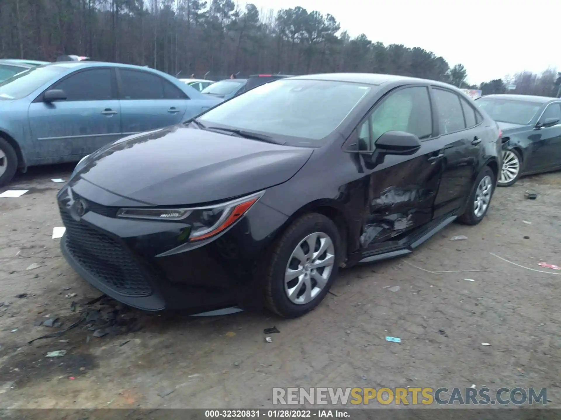 2 Photograph of a damaged car JTDEPRAE9LJ105831 TOYOTA COROLLA 2020