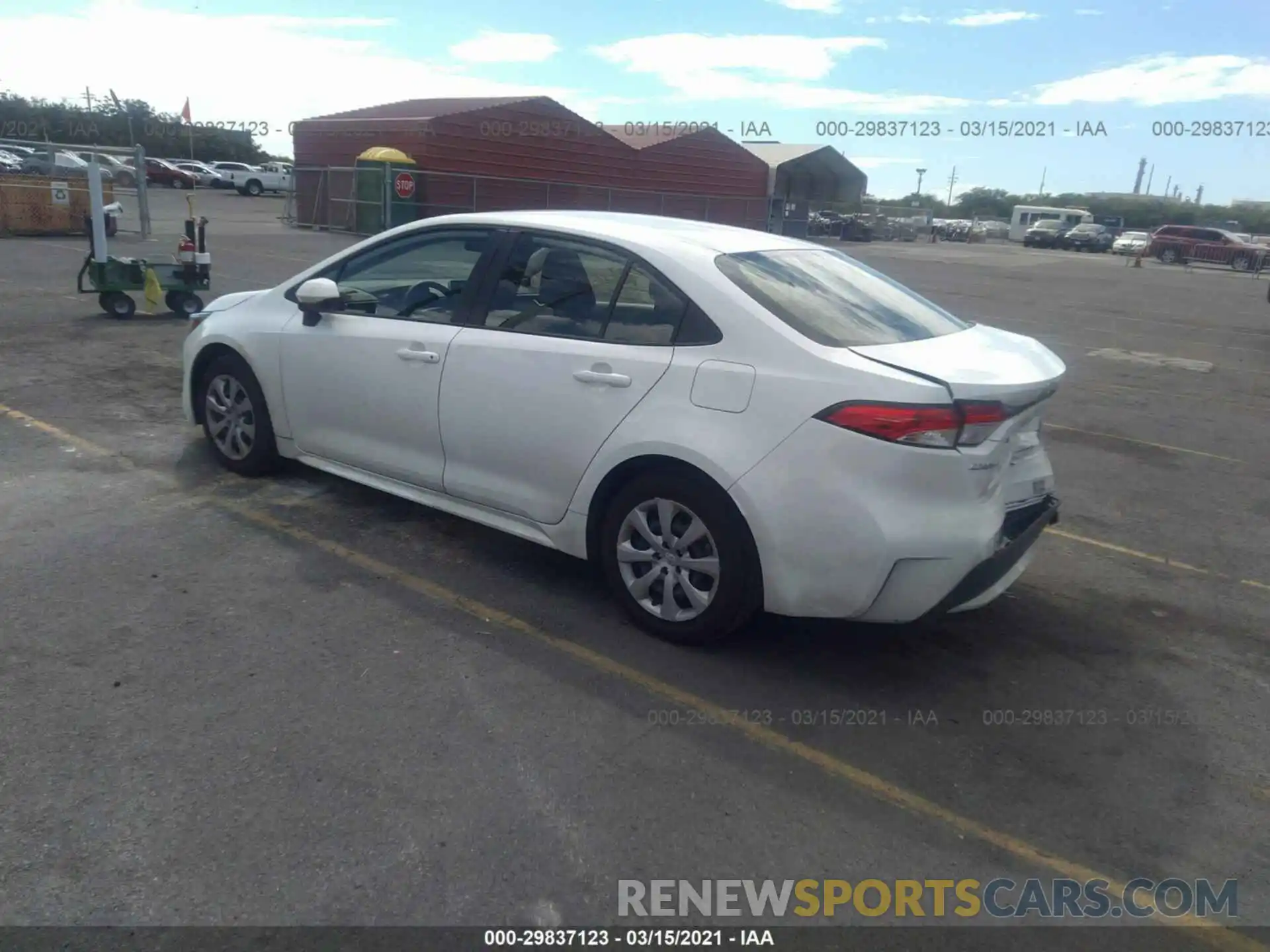 3 Photograph of a damaged car JTDEPRAE9LJ106445 TOYOTA COROLLA 2020