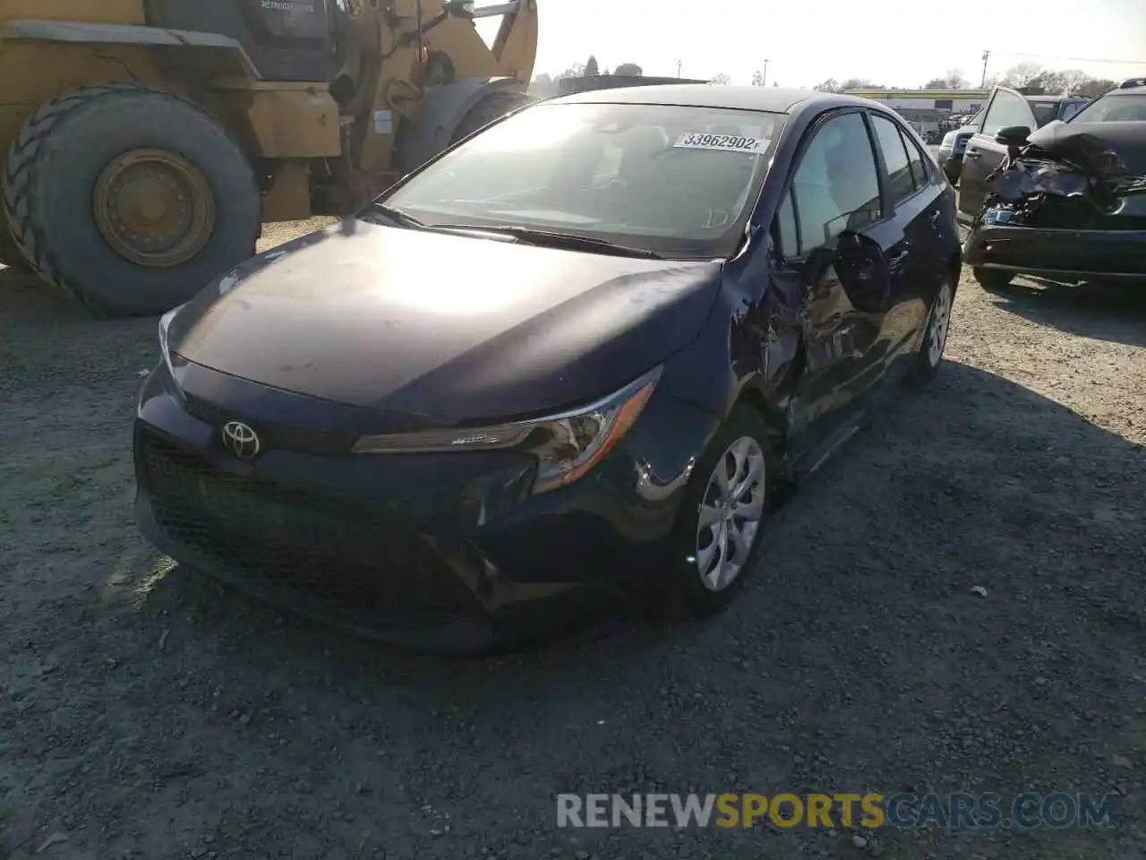 2 Photograph of a damaged car JTDEPRAE9LJ107479 TOYOTA COROLLA 2020