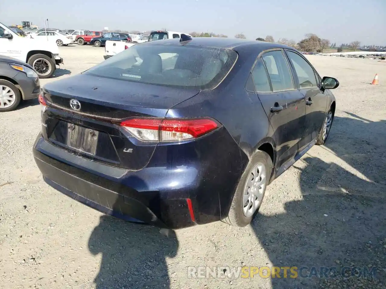 4 Photograph of a damaged car JTDEPRAE9LJ107479 TOYOTA COROLLA 2020