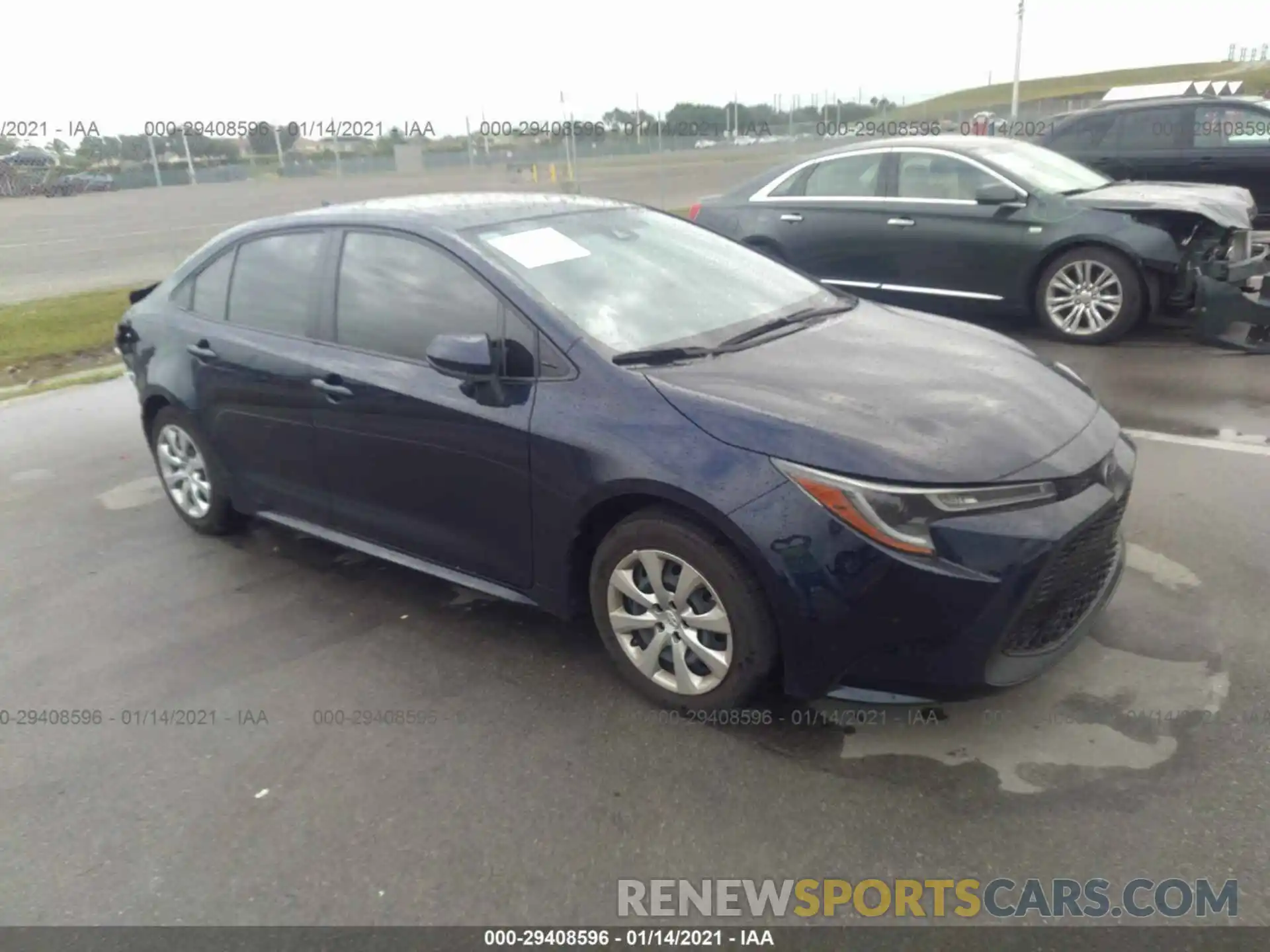 1 Photograph of a damaged car JTDEPRAE9LJ108292 TOYOTA COROLLA 2020